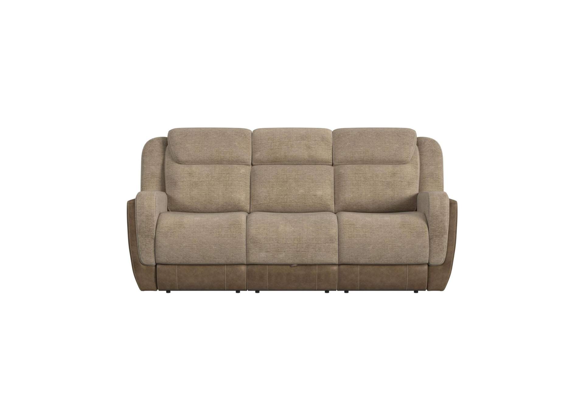 Hornet Motion Sofa With Drop Table Pws And Drawer In Rancho Beige image 5