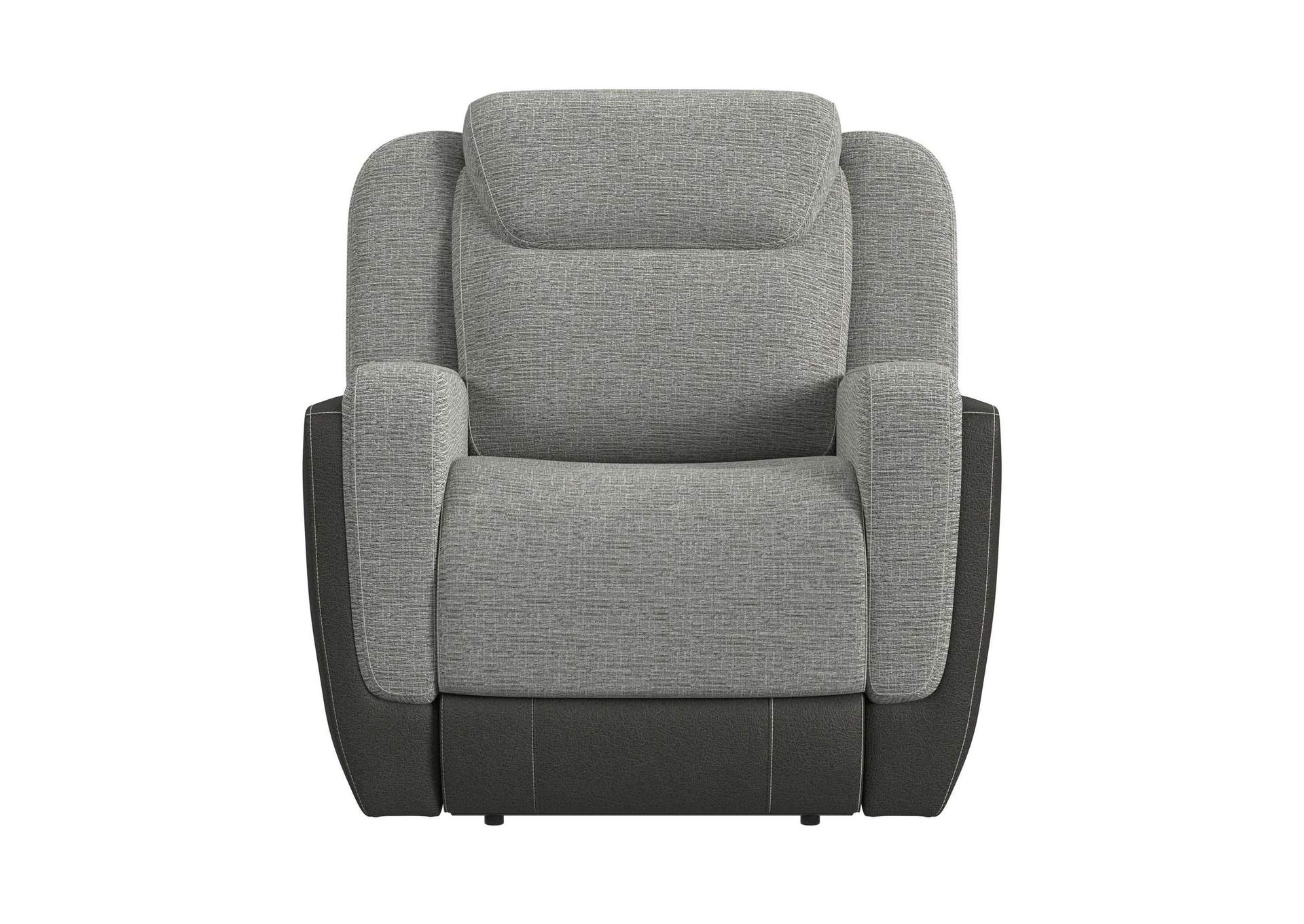 Hornet Power Motion Recliner With Power Headrest In Rancho Grey image 5