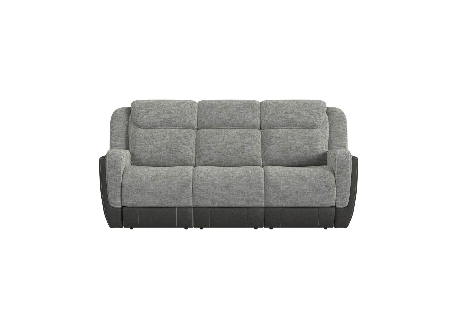 Hornet Power Motion Sofa With Power Headrest Drop Table And Pws In Rancho Grey image 5