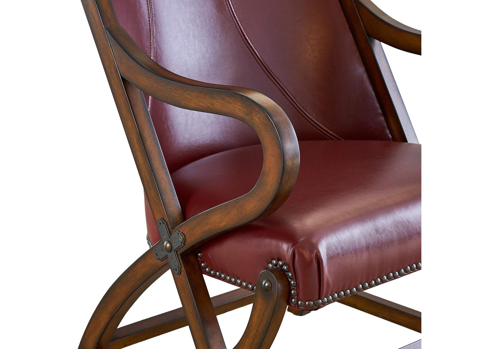 L761 Hunter Chair And Ottoman - Cherry image 5