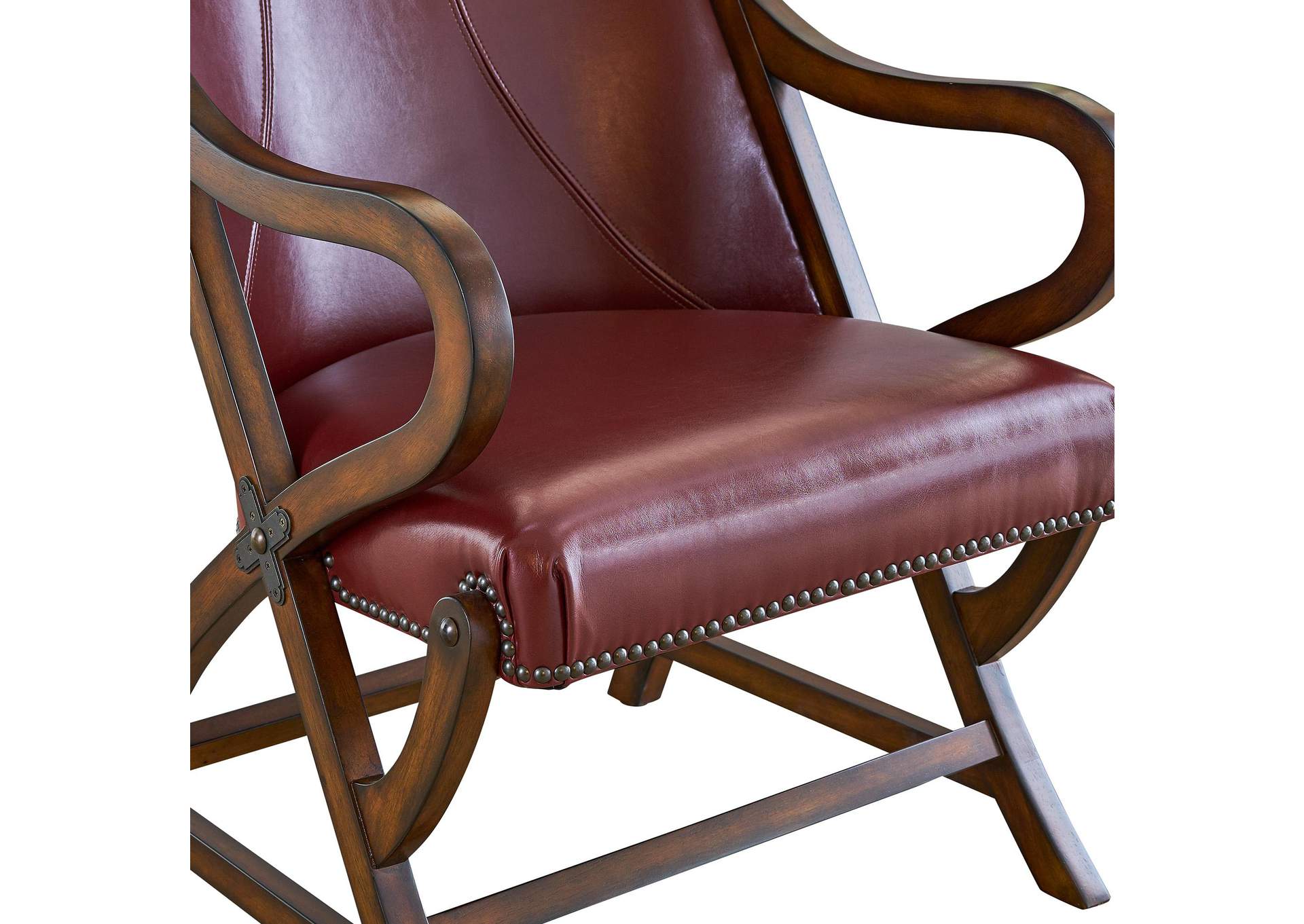 L761 Hunter Chair And Ottoman - Cherry image 7