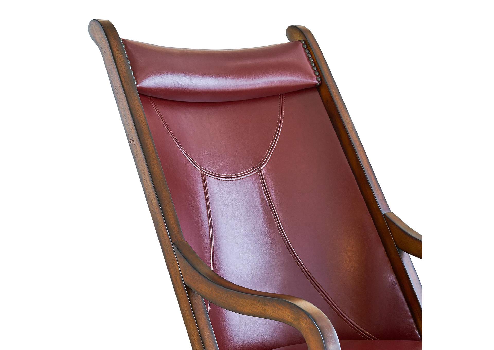 L761 Hunter Chair And Ottoman - Cherry image 4