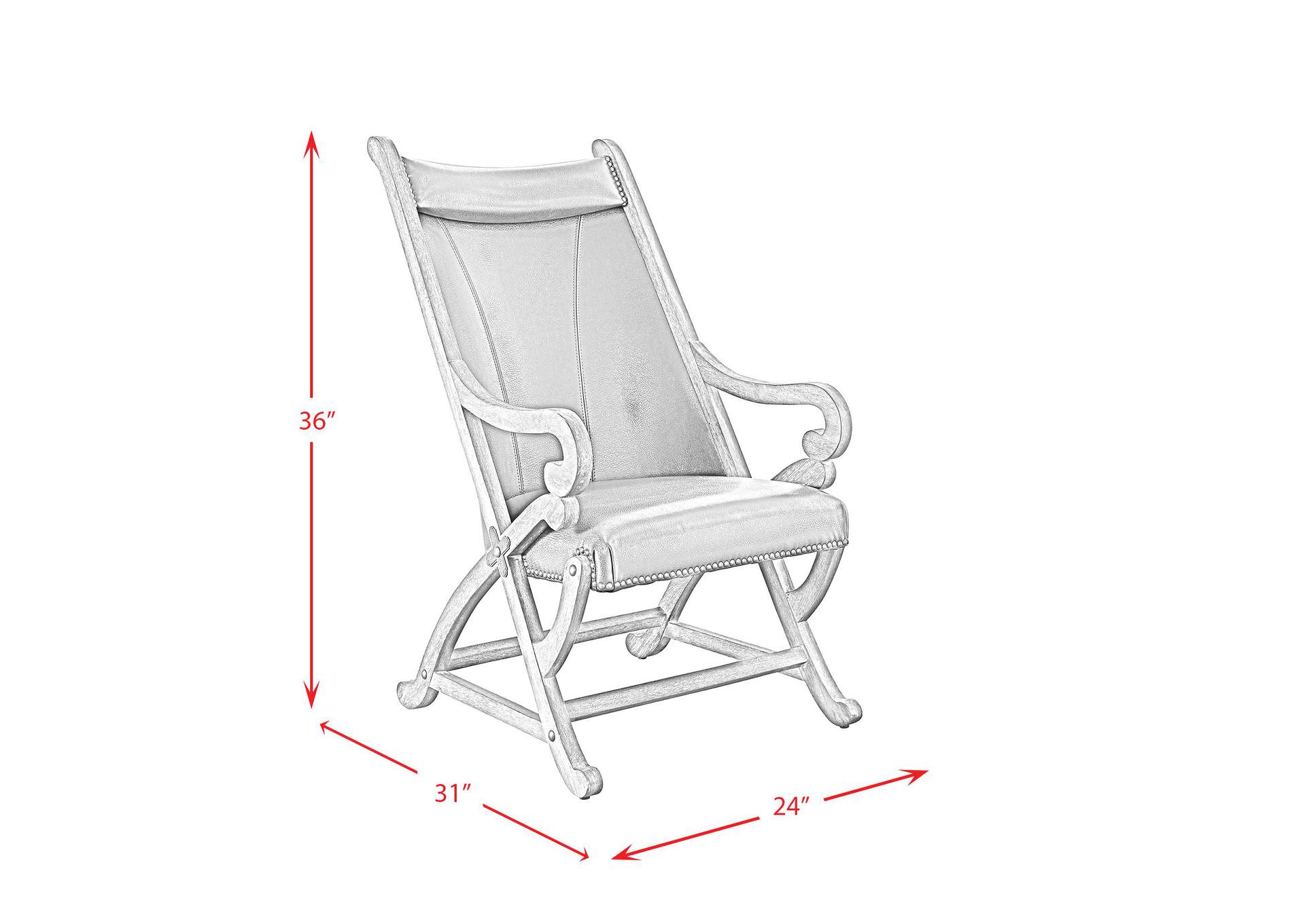 L761 Hunter Chair And Ottoman - Cherry image 10