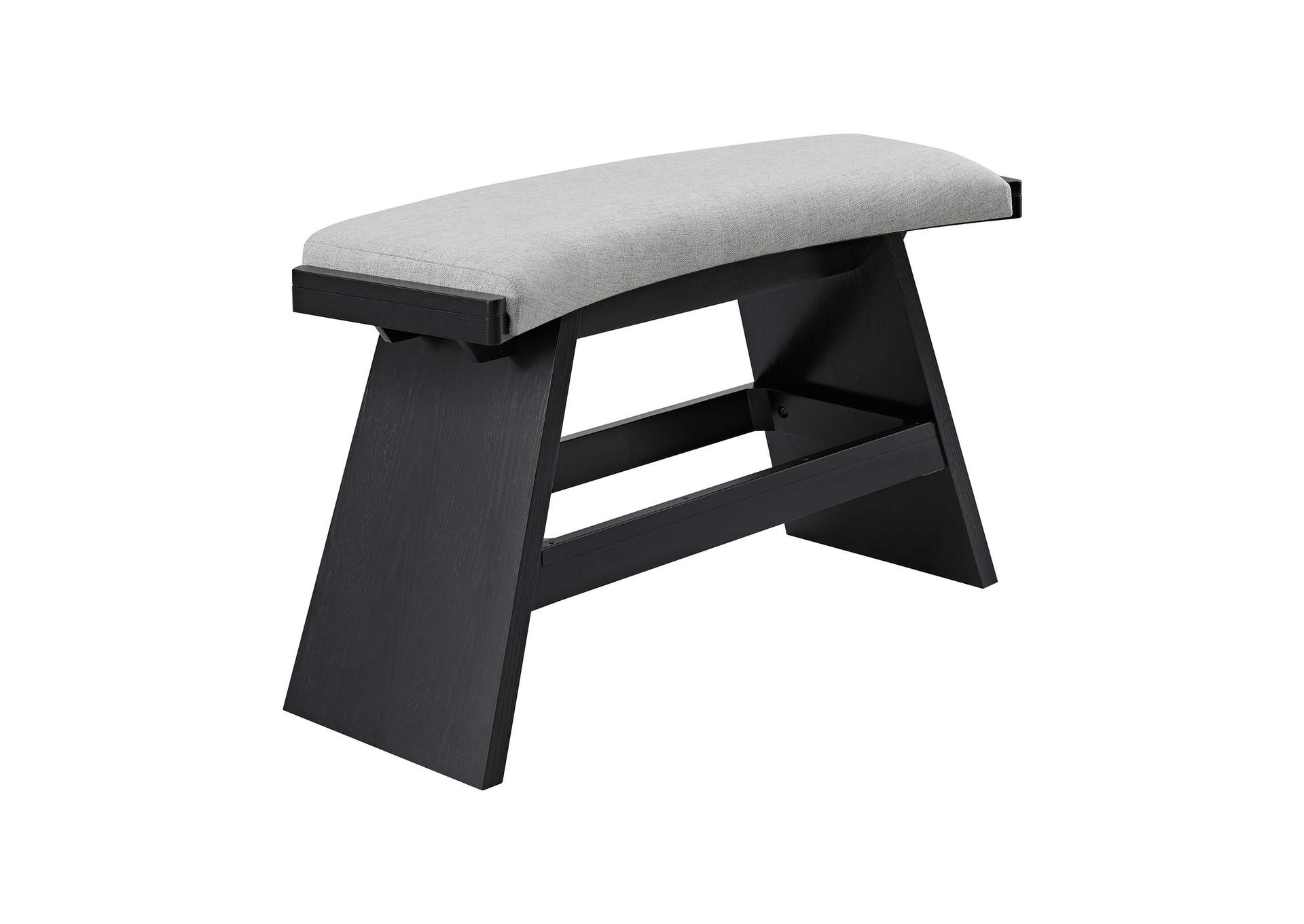 Huntsville Bar Bench With Palmer Smoke In Black image 3