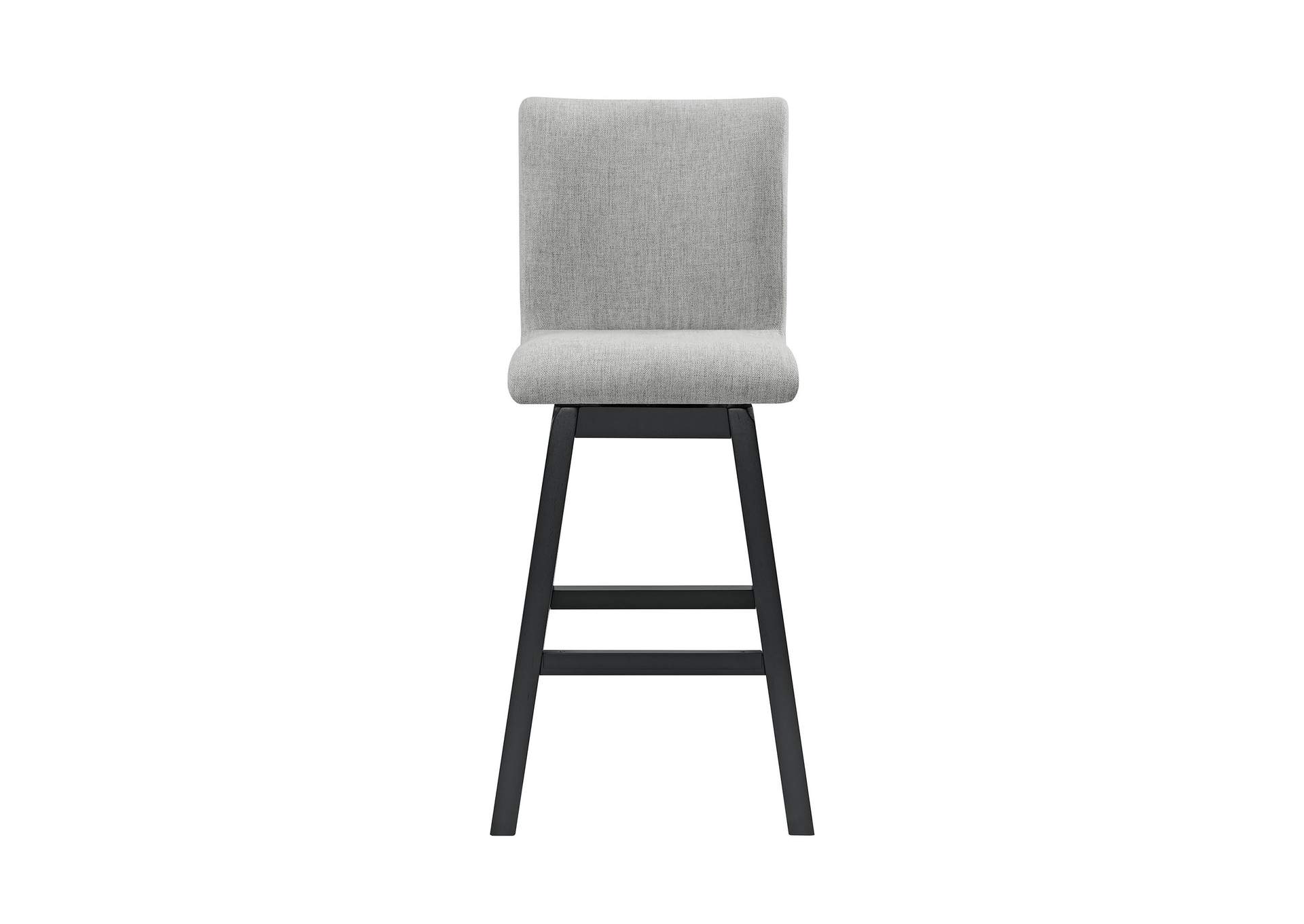 Huntsville Swivel Bar Chair With Palmer Smoke In Black 2 Per Carton image 5