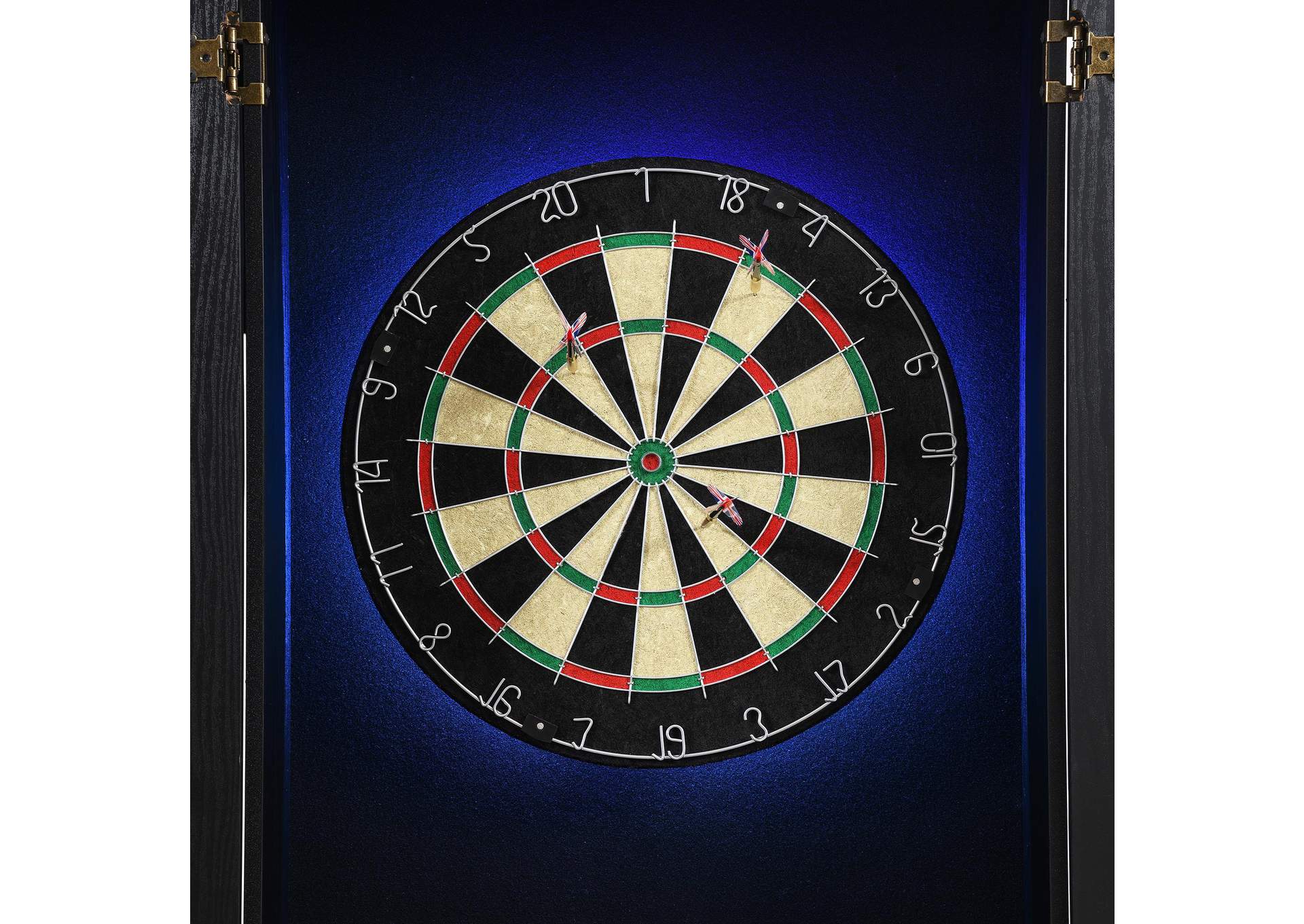 Hurricanes Dartboard Cabinet With Speaker And Led In Black 3A image 8