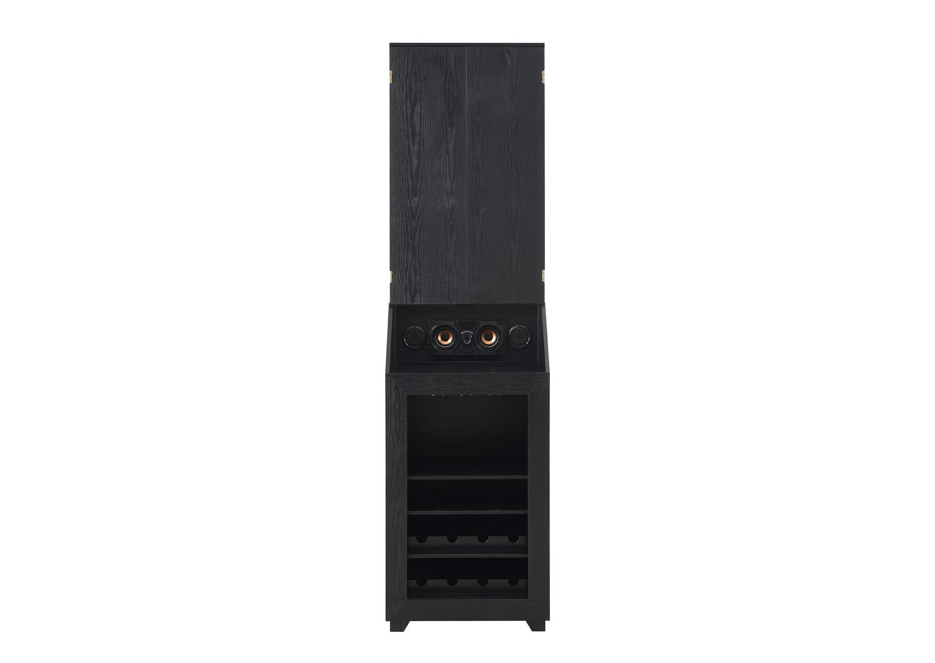 Hurricanes Dartboard Cabinet With Speaker And Led In Black 3A image 5
