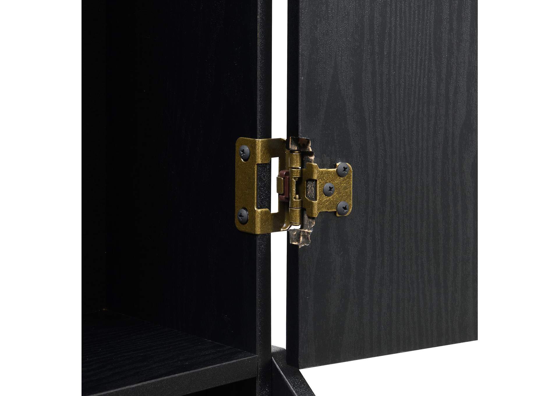 Hurricanes Dartboard Cabinet With Speaker And Led In Black 3A image 12