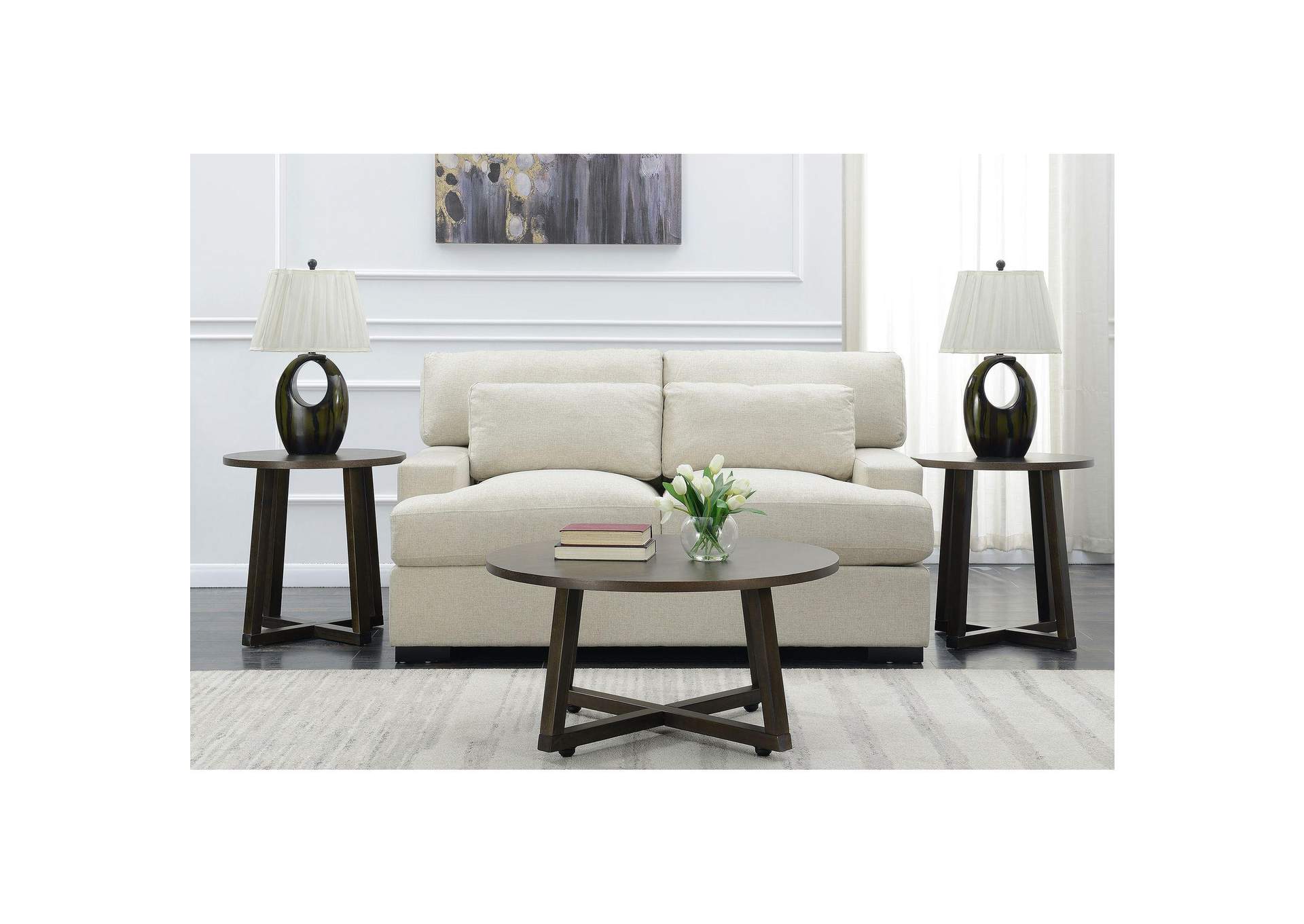 Industrial 3 Piece Occasional Table Set image 1