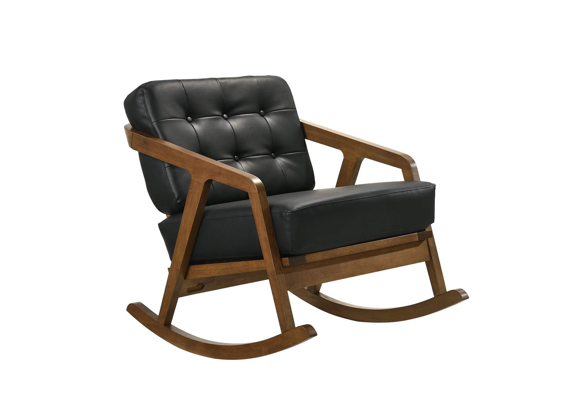 Ingram Chair Pine Pu Black 3A