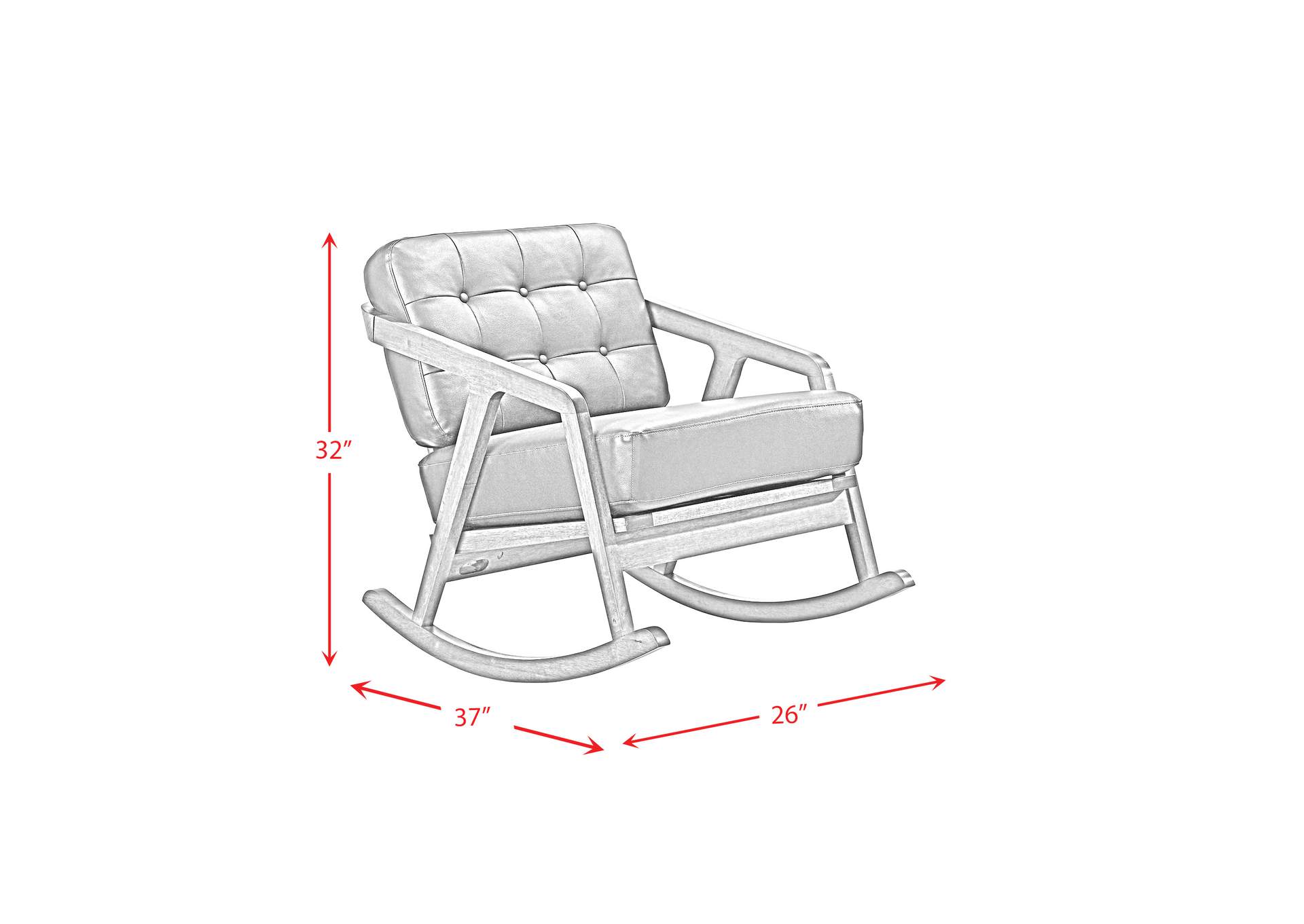 Ingram Chair Pine Pu Black 3A
