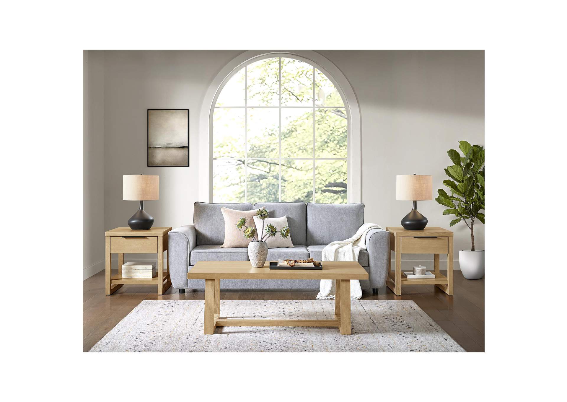 Island Coffee Table In Natural image 1