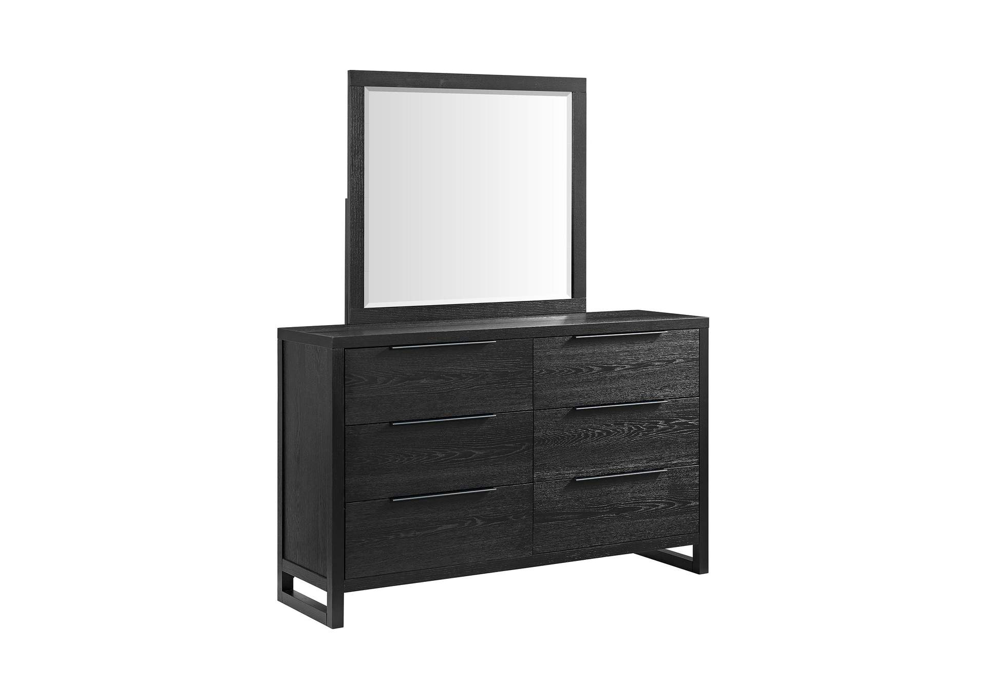 Island Dresser And Mirror Set In Black image 6