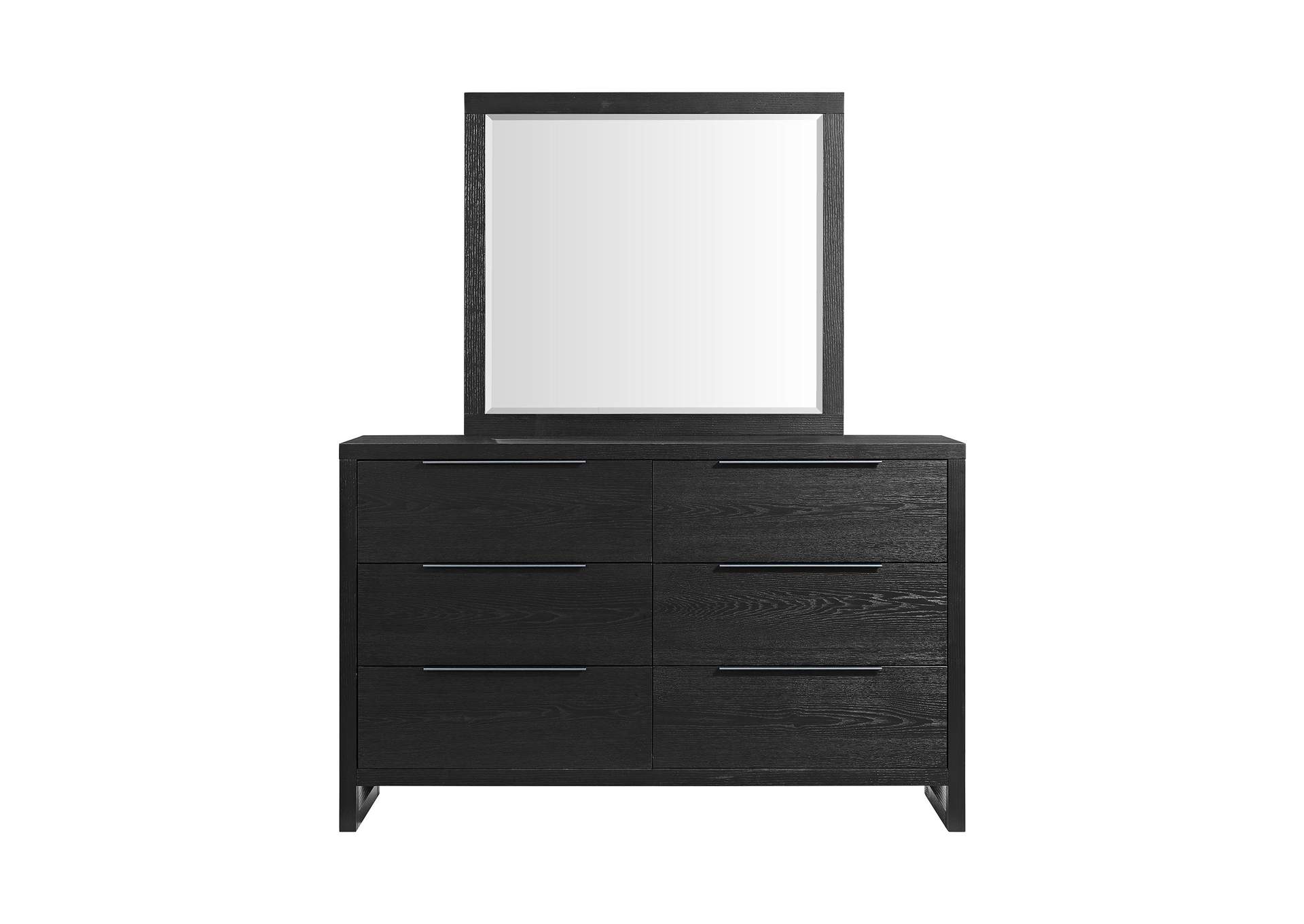 Island Dresser And Mirror Set In Black image 7