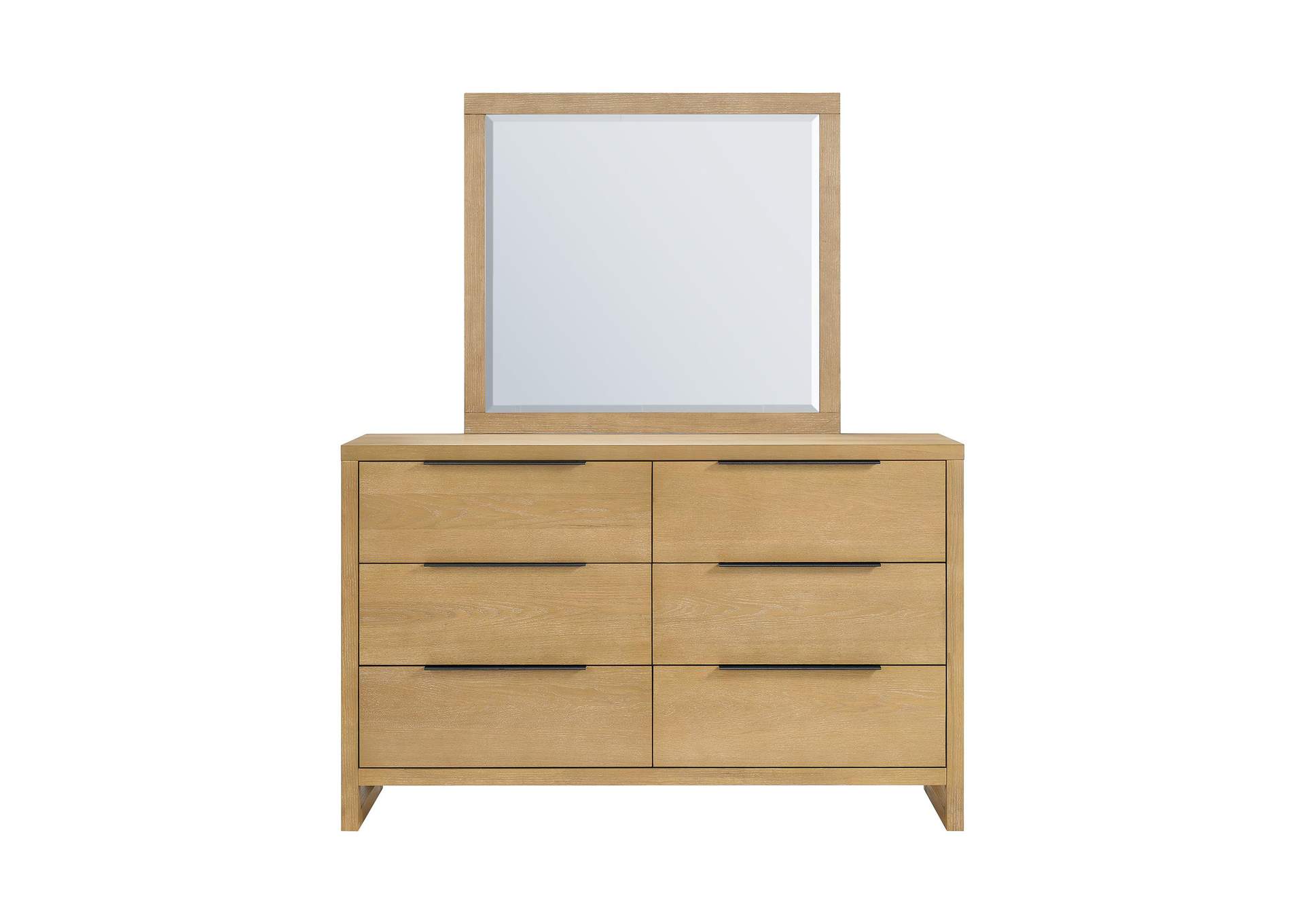 Island Dresser And Mirror Set In Natural image 7