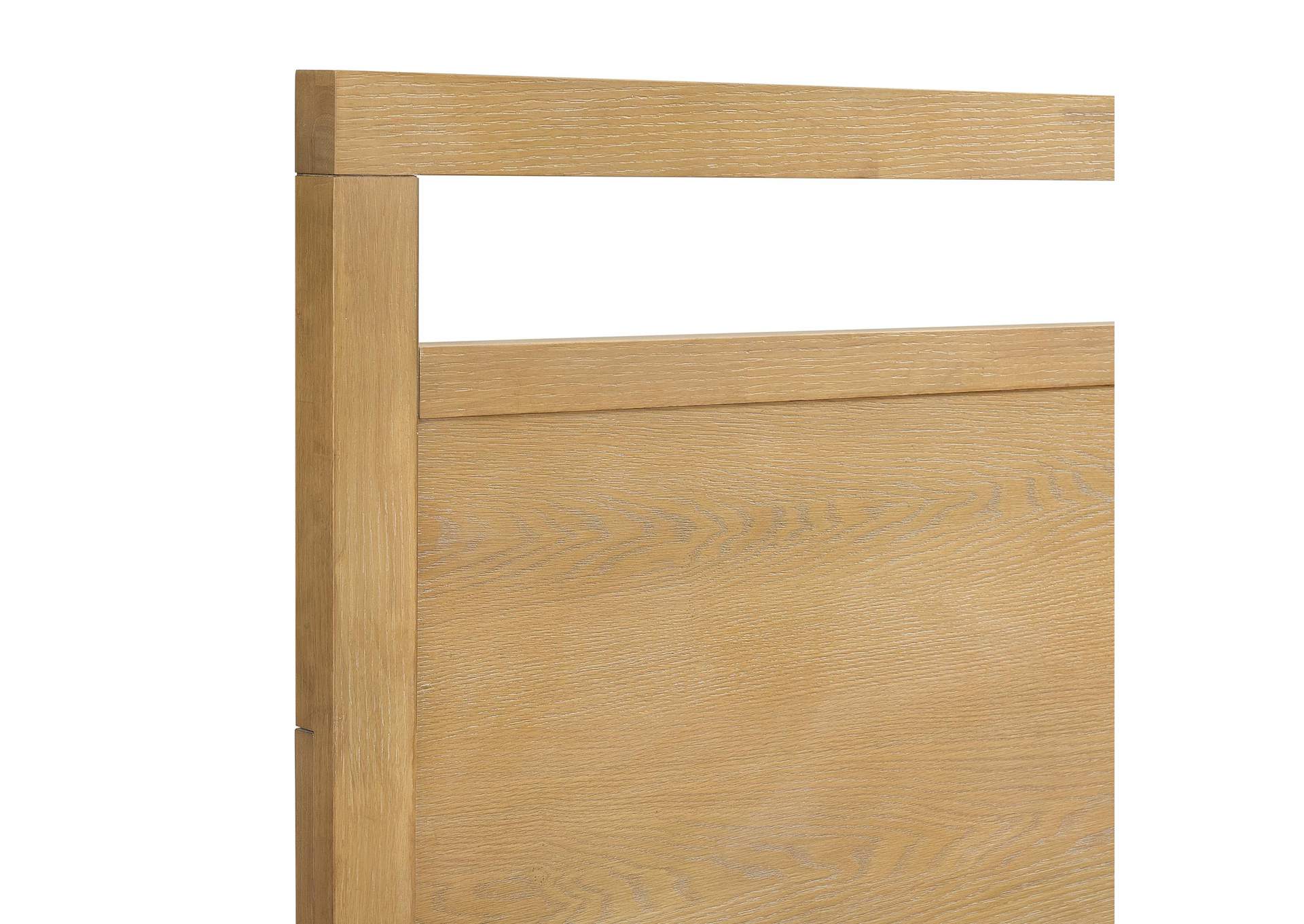 Island Queen Wooden Panel Bed In Natural image 3