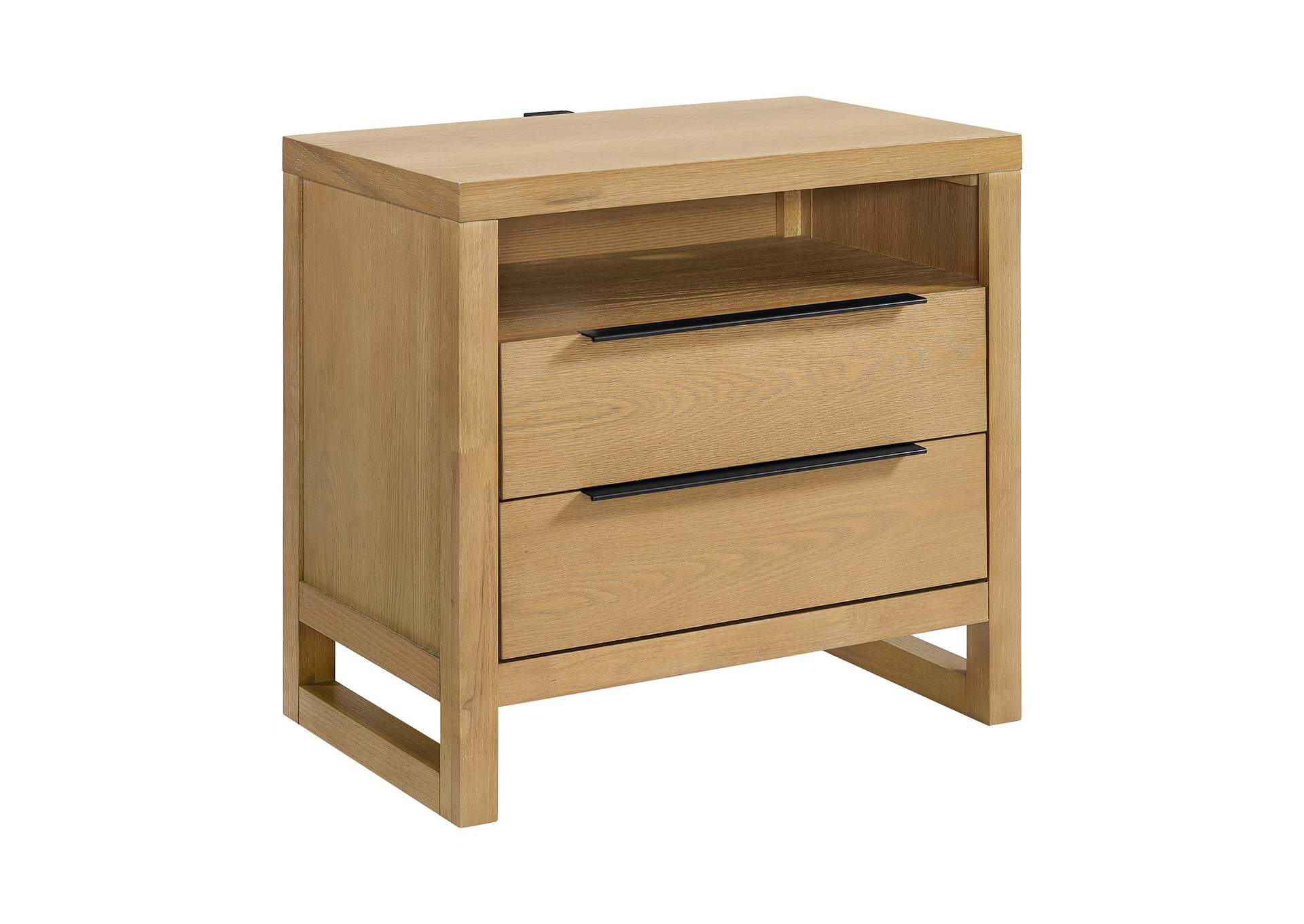 Island Nightstand With Usbc In Natural image 7