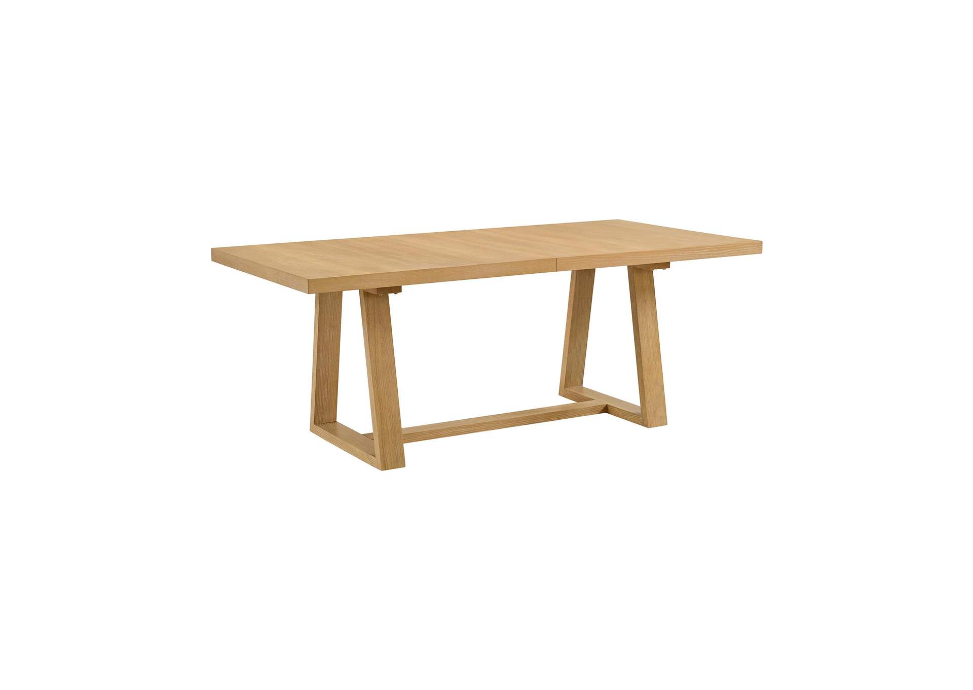 Island Rectangular Dining Table With 18 Leaf In Natural image 5