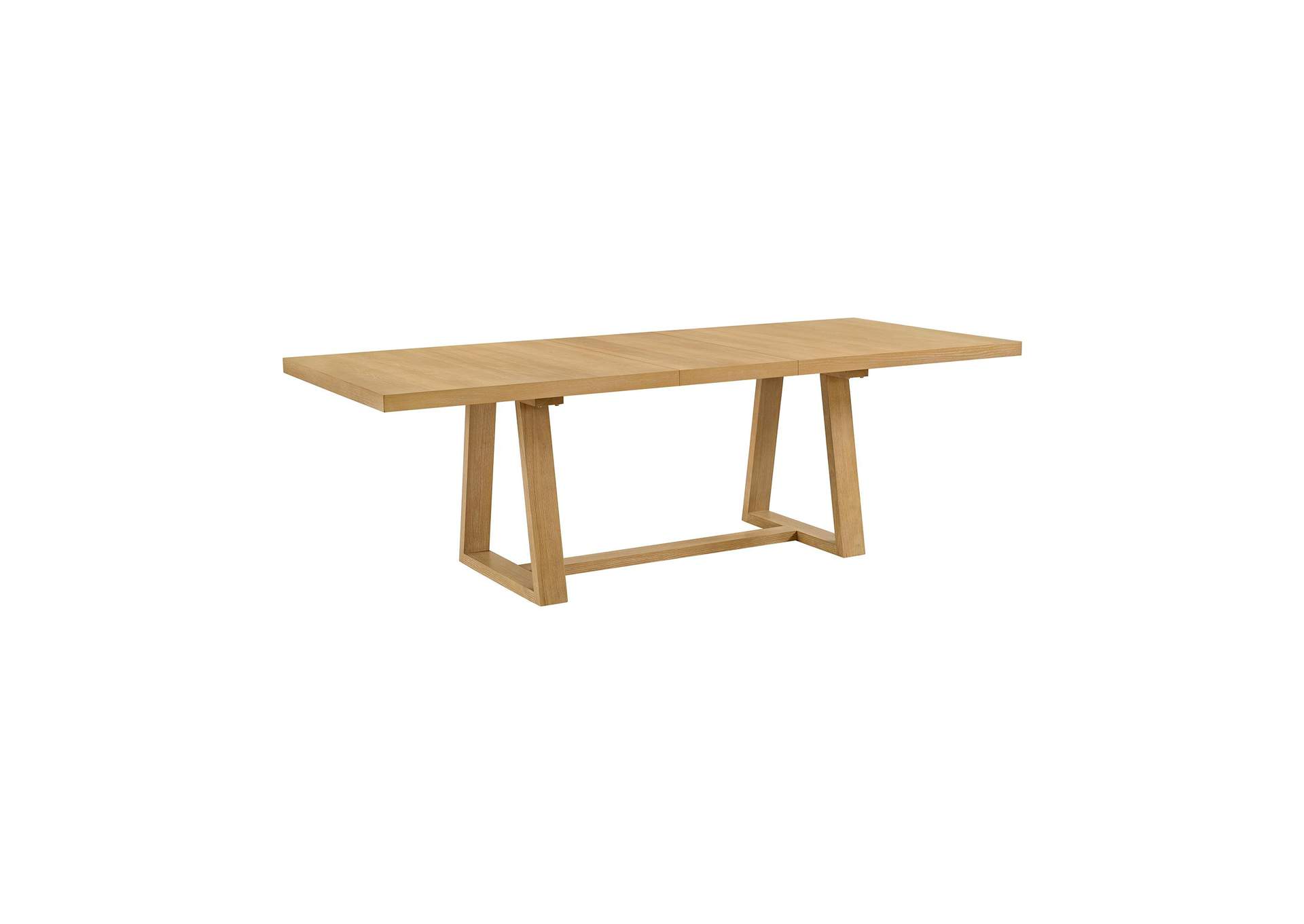 Island Rectangular Dining Table With 18 Leaf In Natural image 6