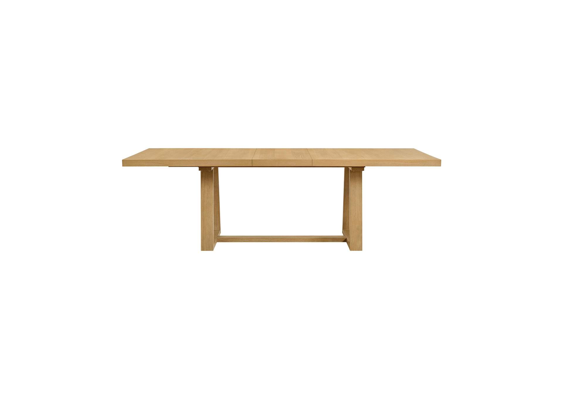 Island Rectangular Dining Table With 18 Leaf In Natural image 8