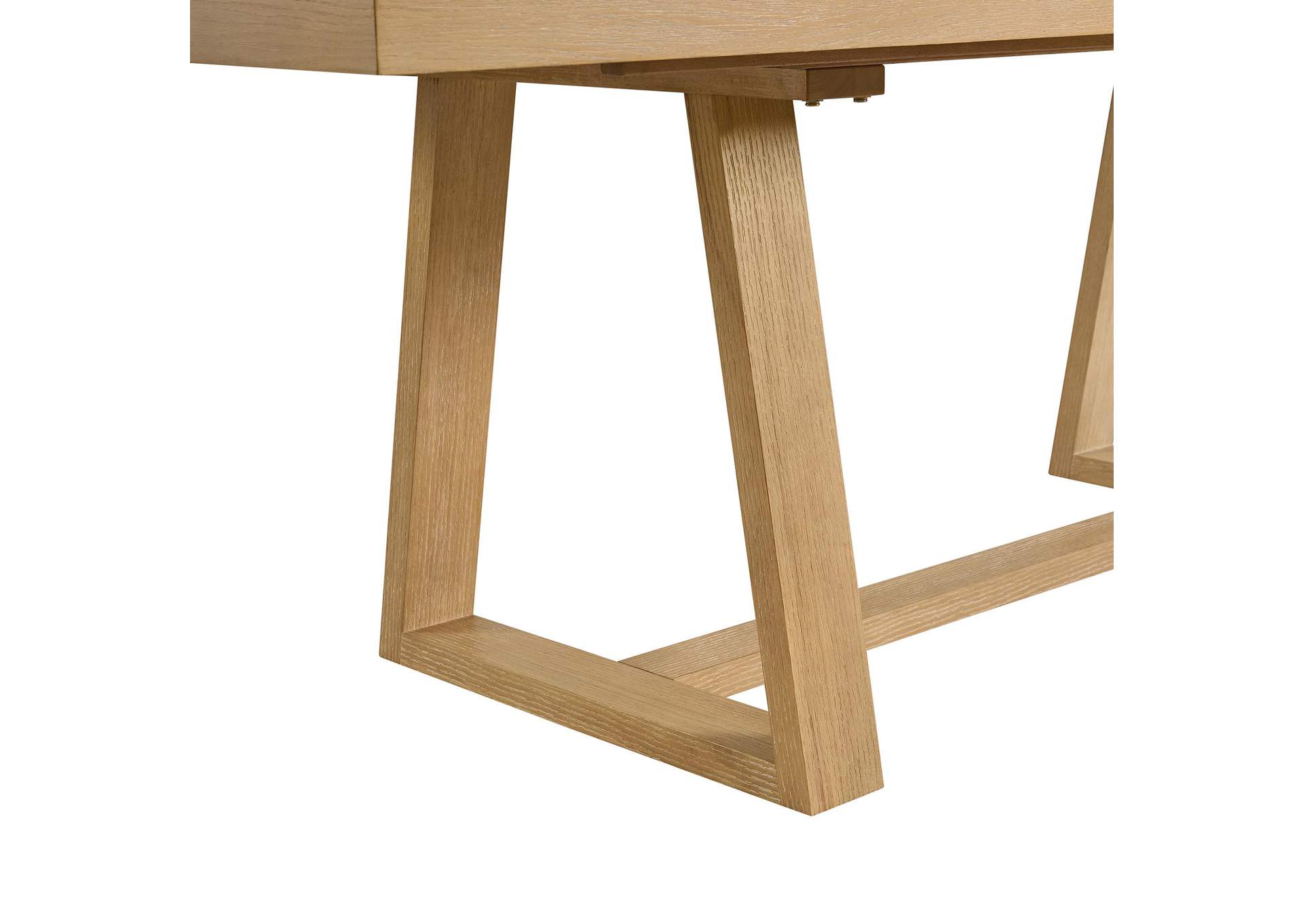 Island Rectangular Dining Table With 18 Leaf In Natural image 4