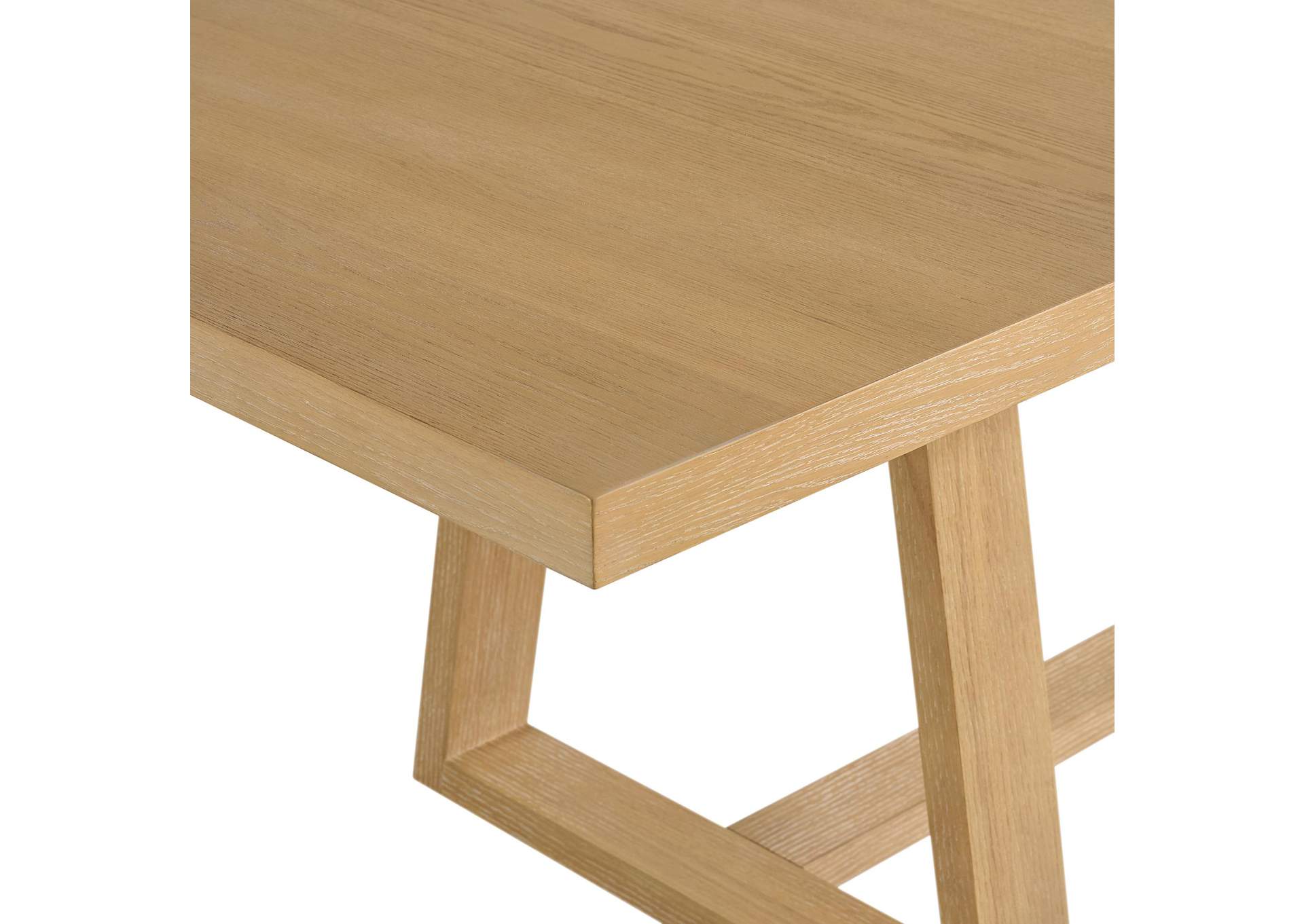 Island Rectangular Dining Table With 18 Leaf In Natural image 3