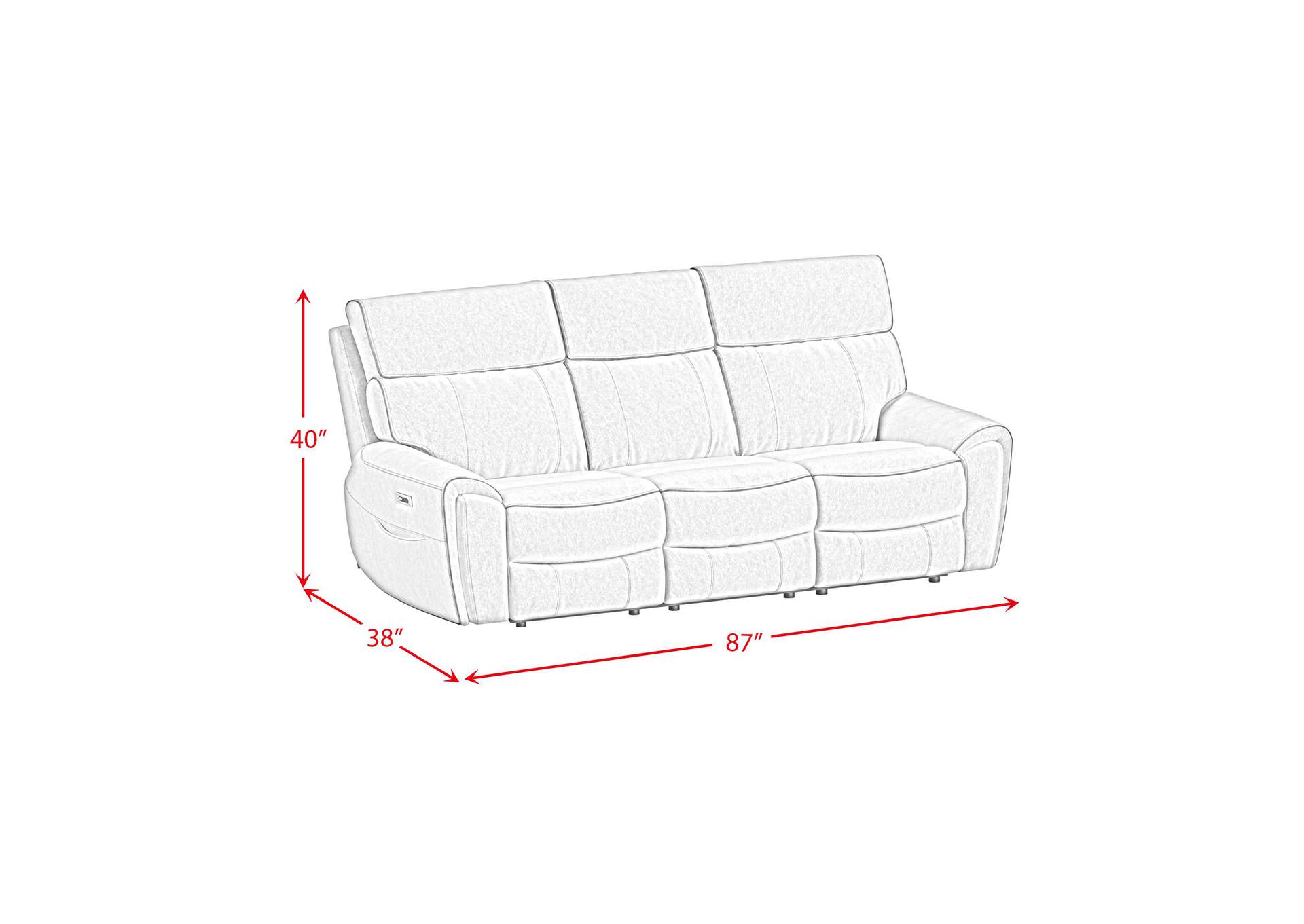 Jackpot P1 Sofa With Heat Massage In Explore Light Grey image 8