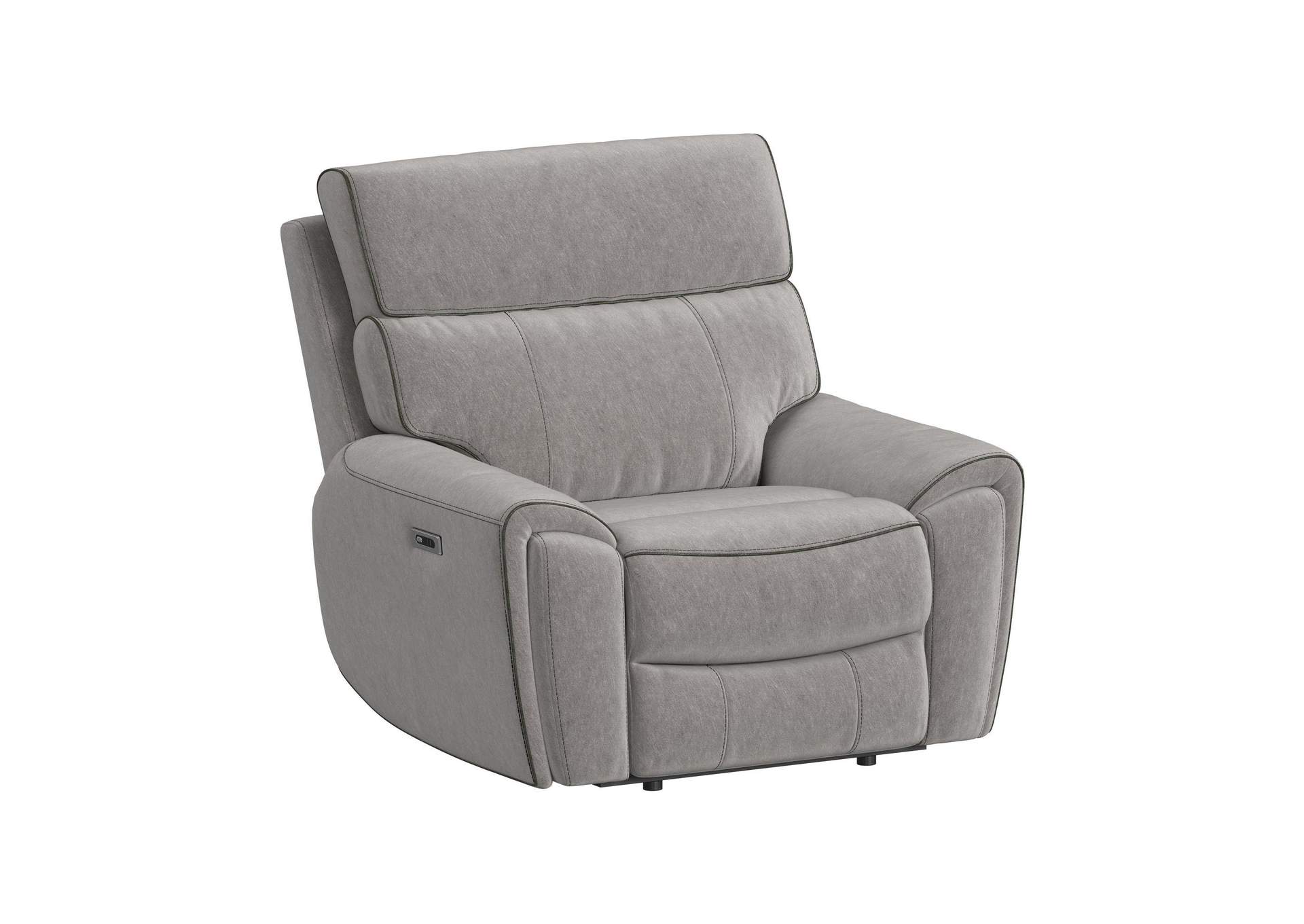Jackpot P1 Recliner In Explore Light Grey image 7