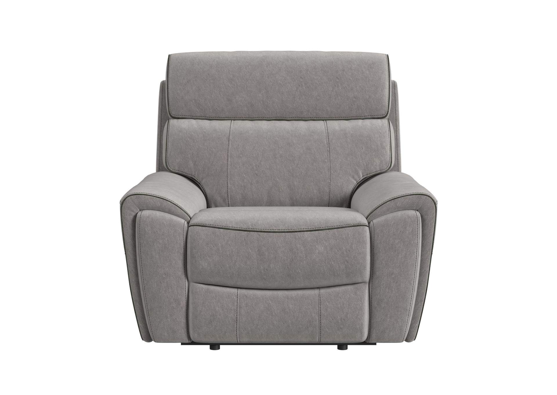 Jackpot P1 Recliner In Explore Light Grey image 8