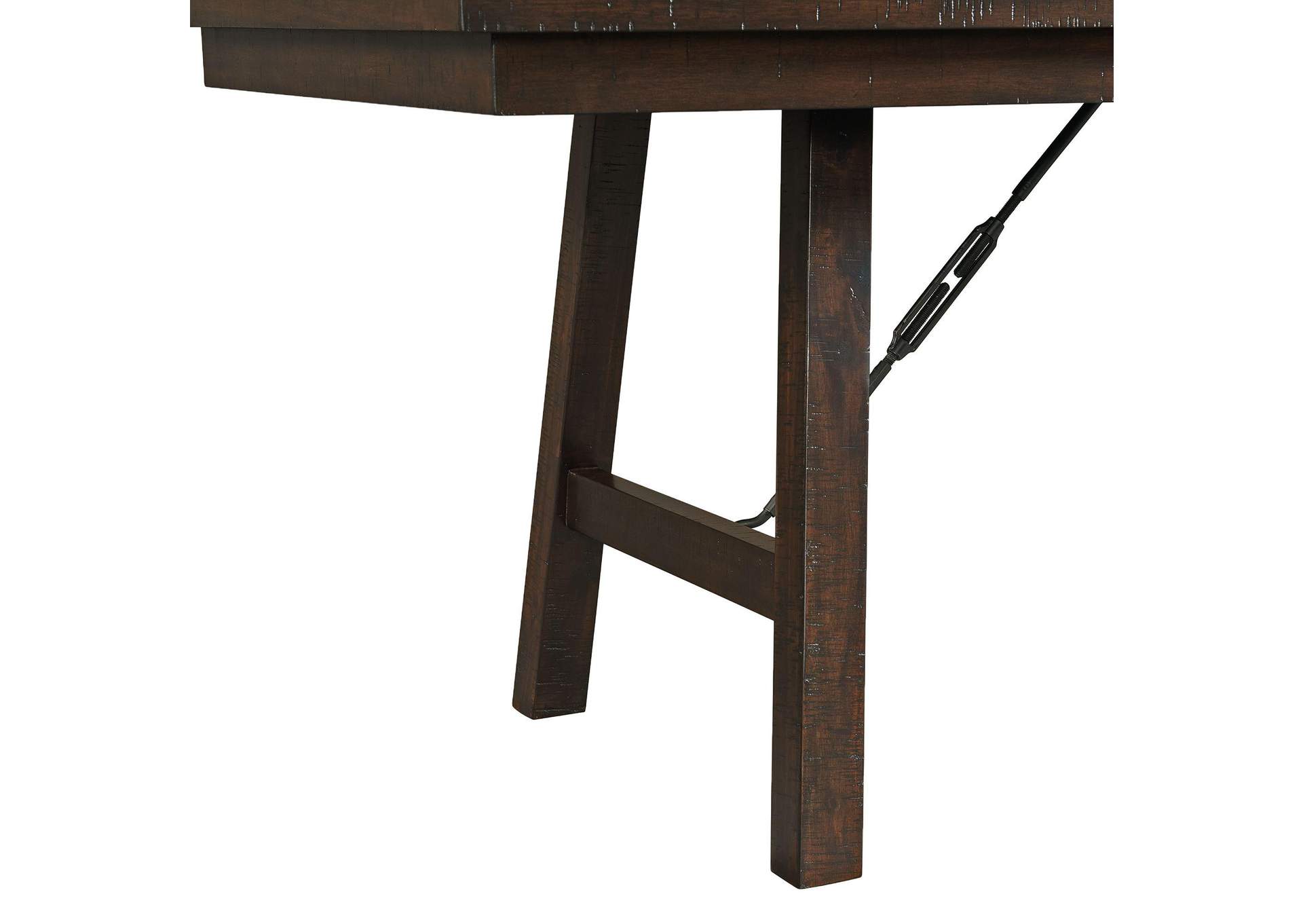 Jax 6 Piece Dining Set 72 Table 4 Chairs Bench In Cherry image 16