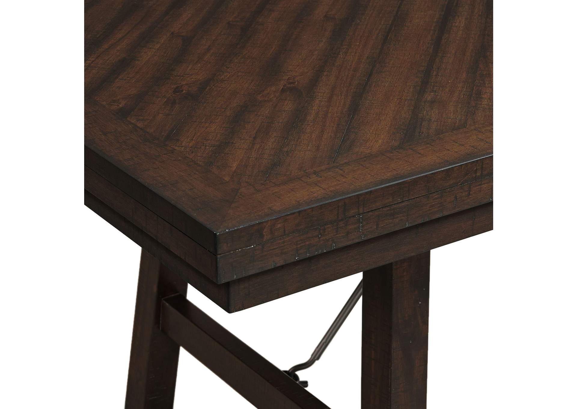 Jax 6 Piece Dining Set 72 Table 4 Chairs Bench In Cherry image 17
