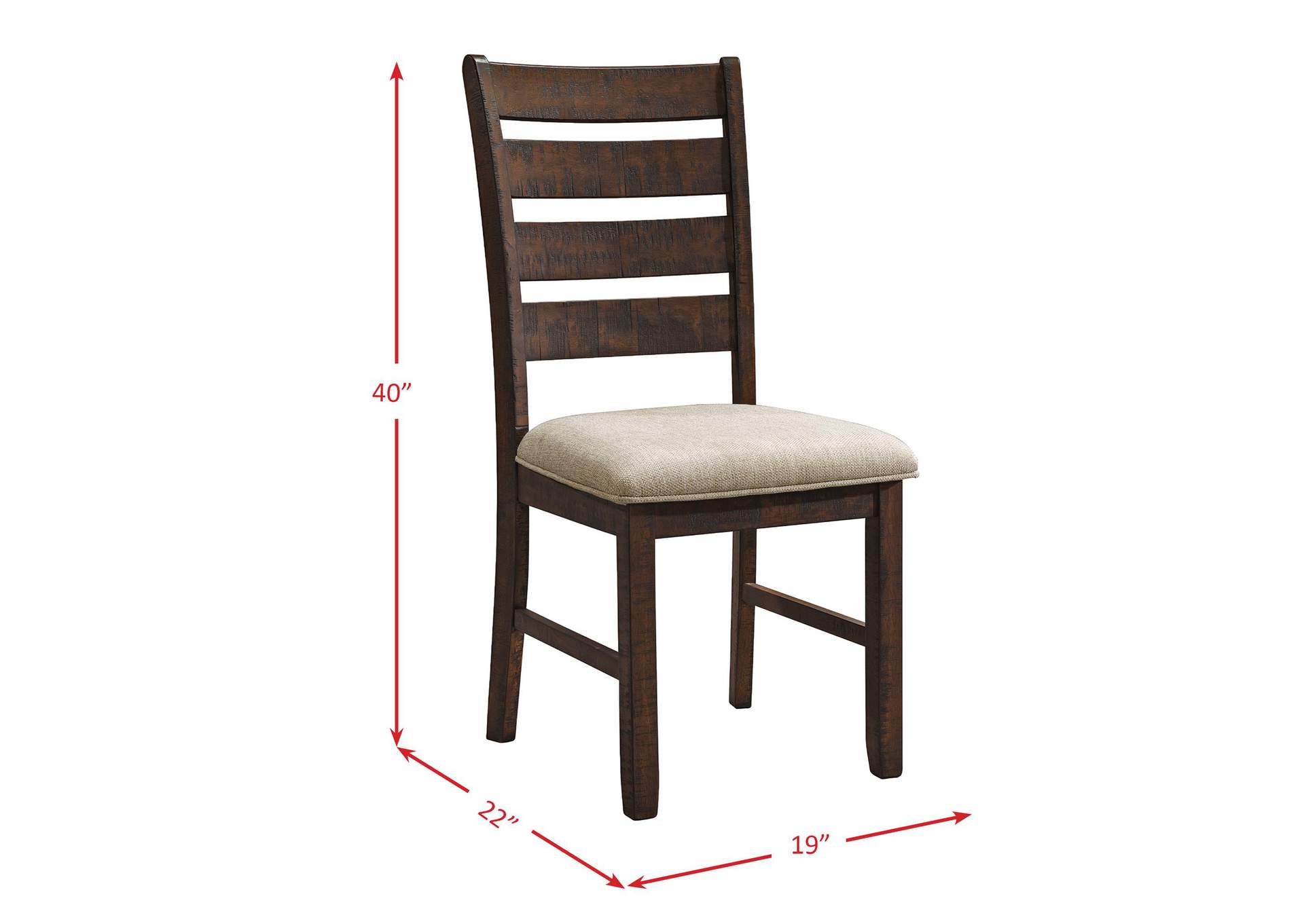 Jax Ladder Back Side Chair 2 Per Pack image 6