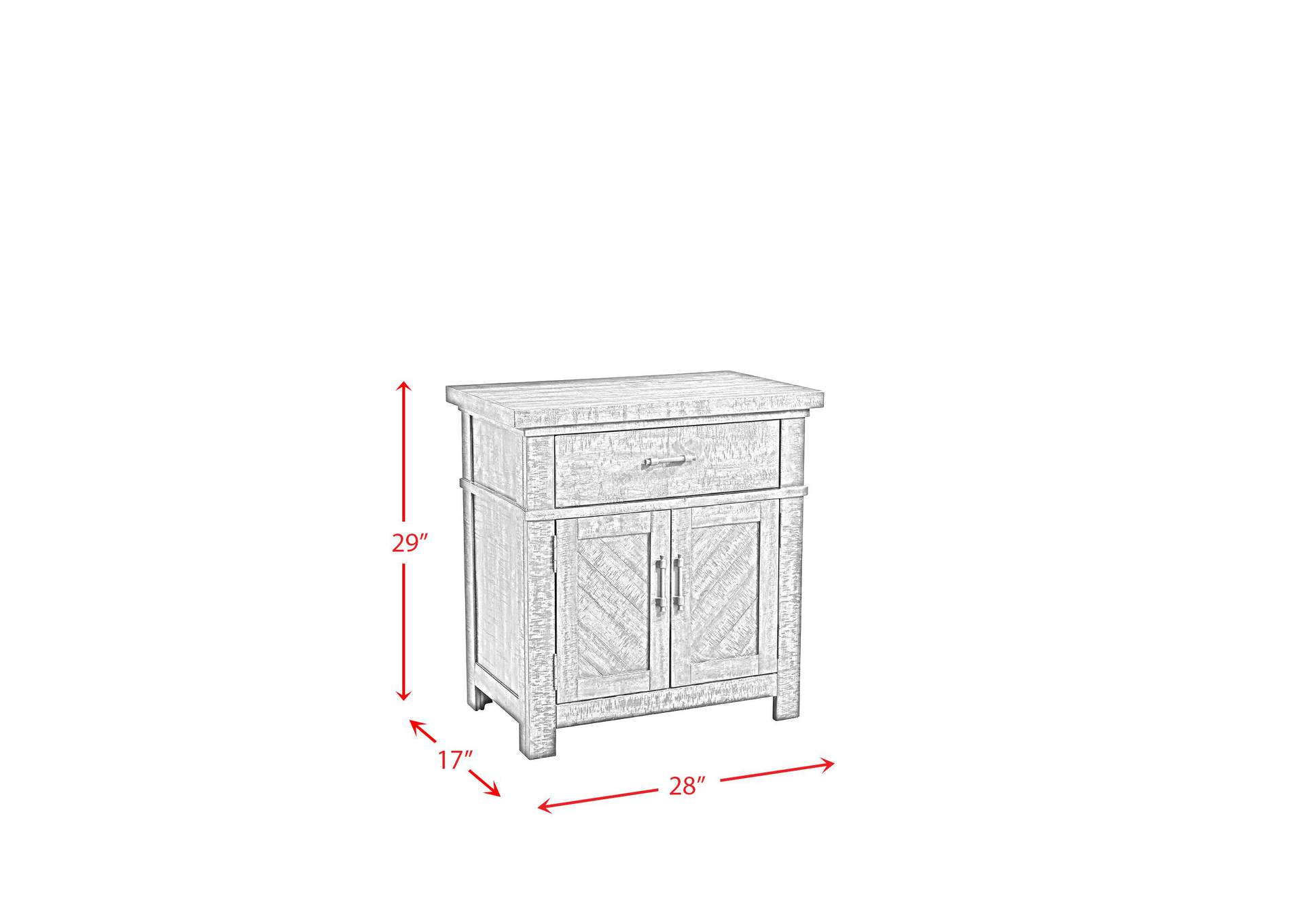 Jax Nightstand In Cherry image 3