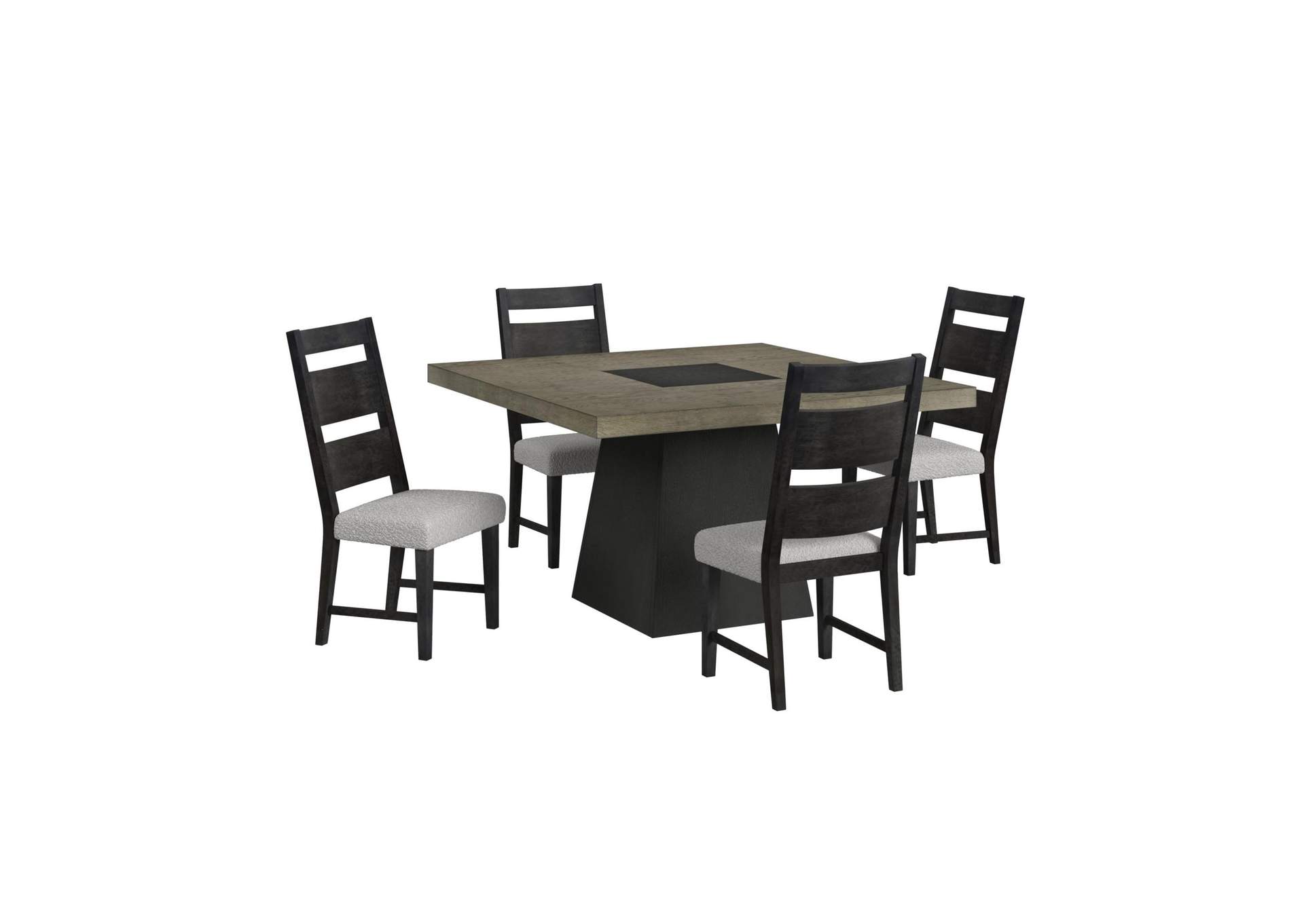 Jemma Wood Back Dining Side Chair With Beige Boucle In Dark Espresso 2 Per Carton image 5