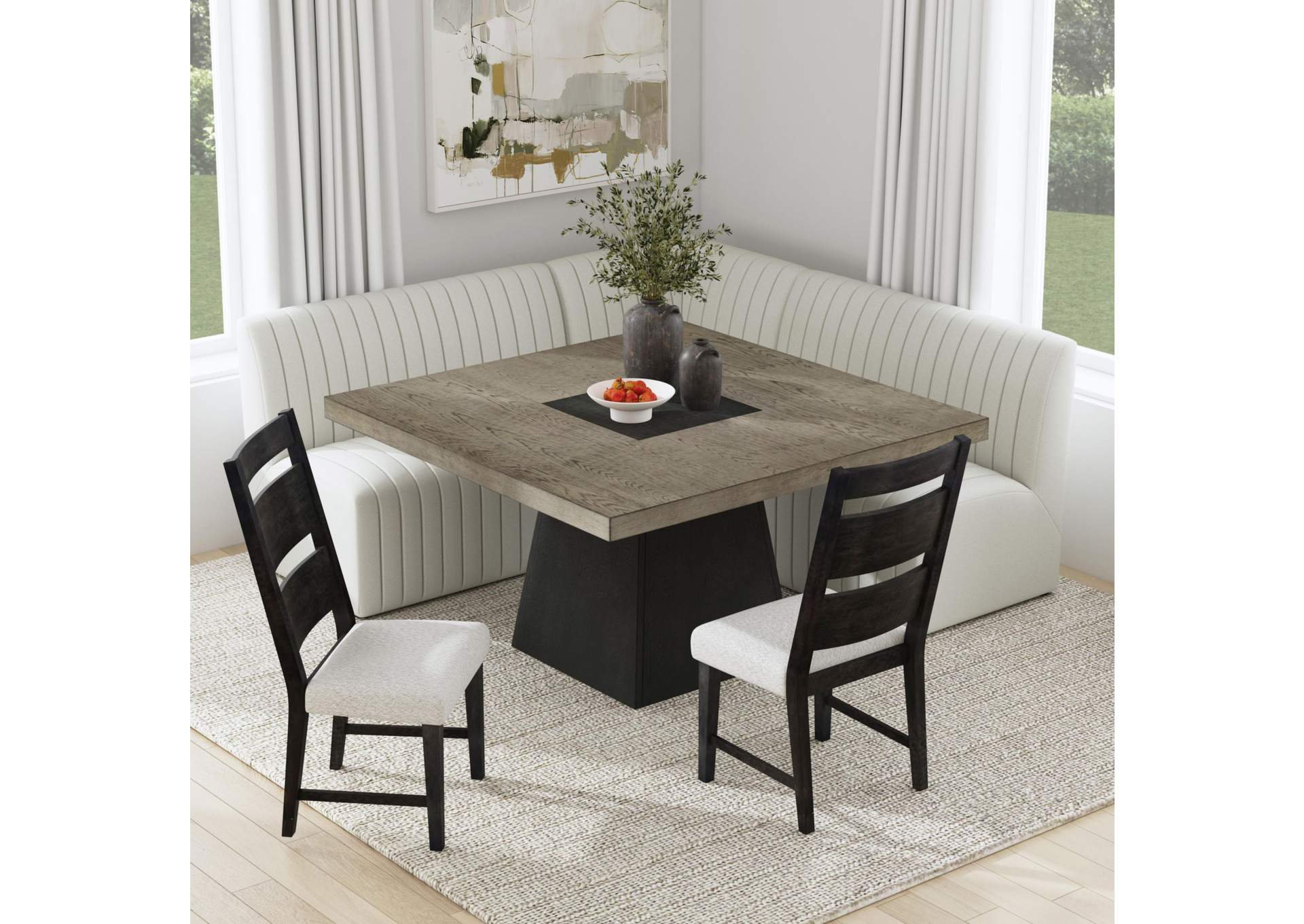 Jemma Upholstered Bench In Beige Linen image 1