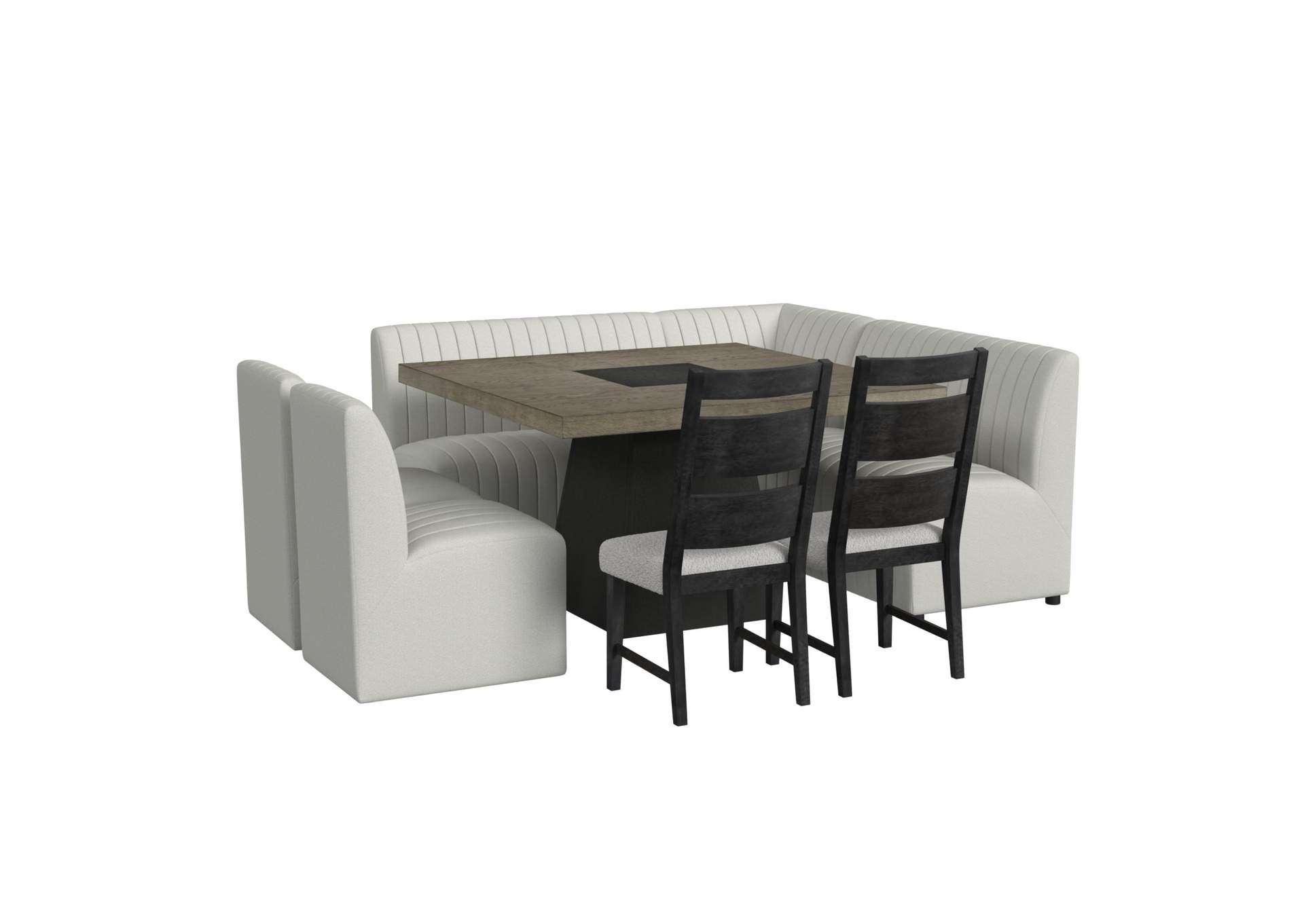 Jemma Upholstered Side Chair In Beige Linen 2 Per Carton image 6