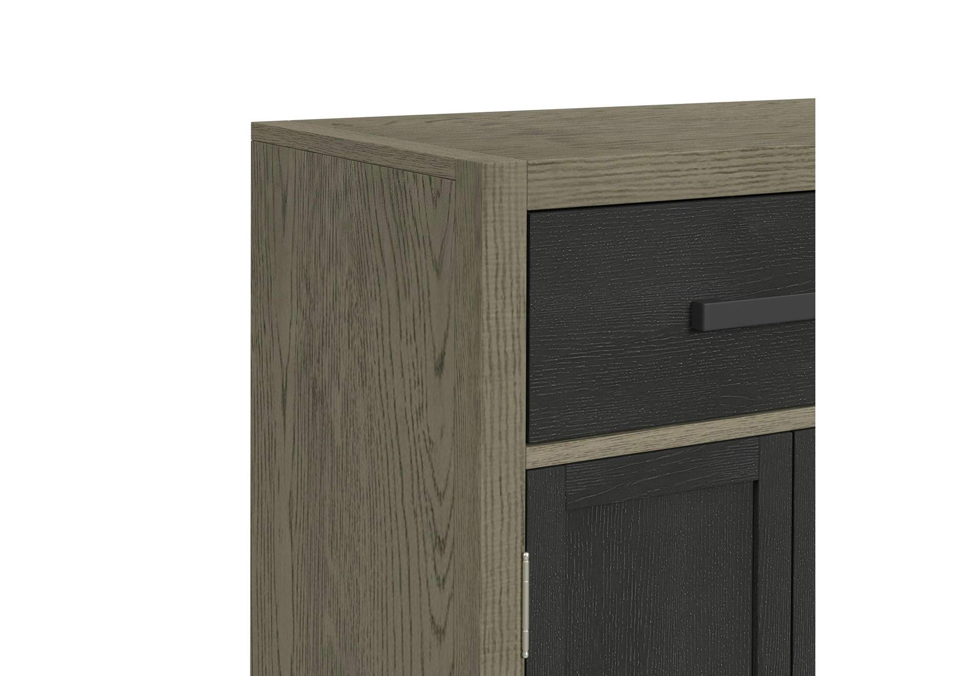 Jemma Buffet In Grey And Dark Espresso image 3