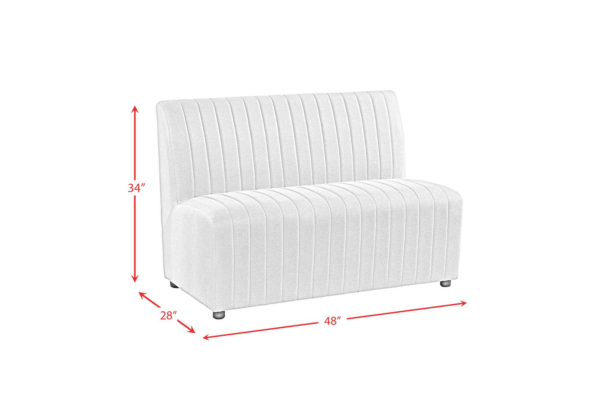 Jemma Upholstered Bench In Beige Linen image 9