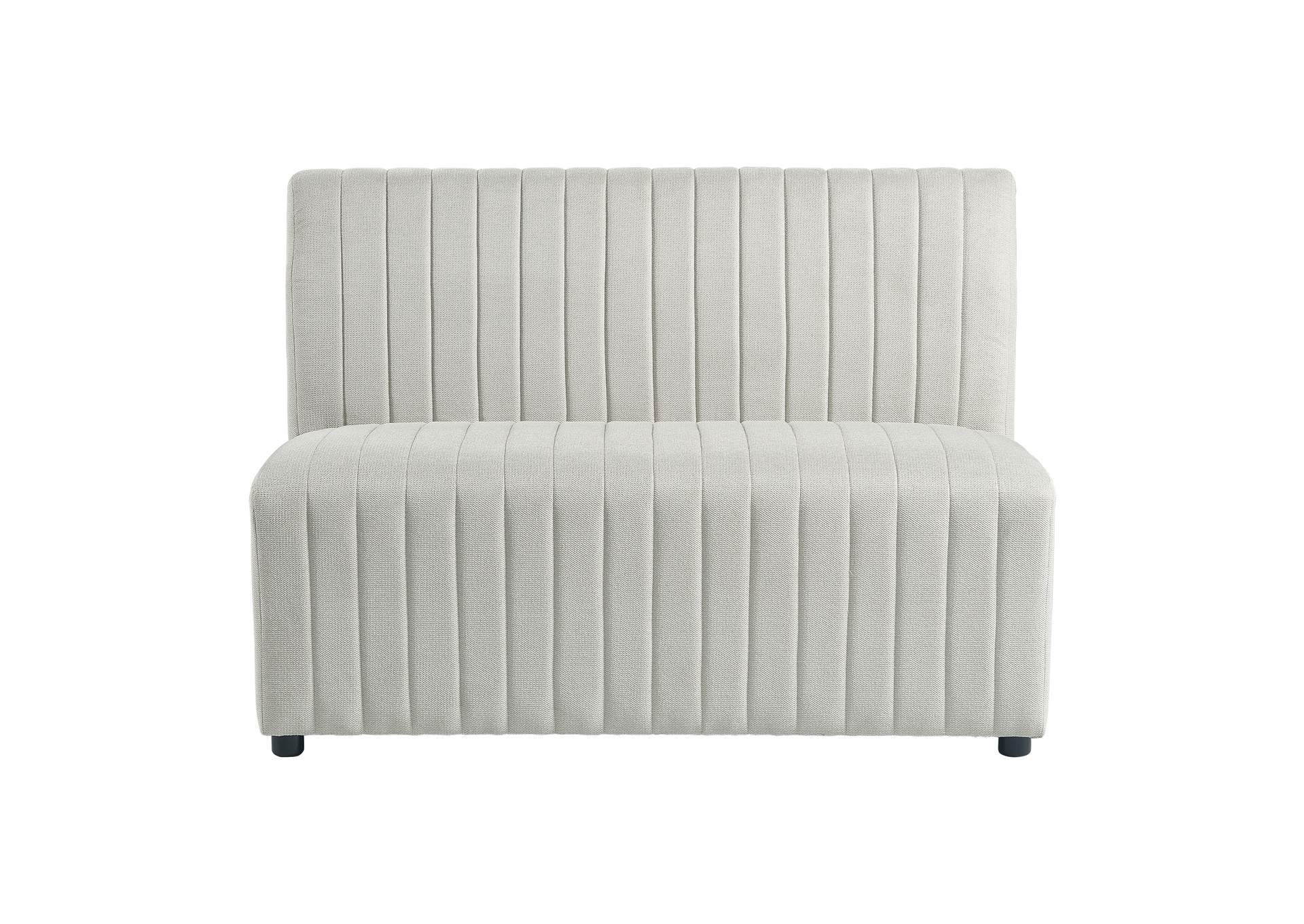 Jemma Upholstered Bench In Beige Linen image 4