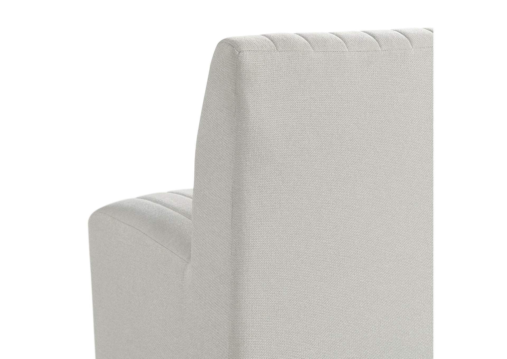 Jemma Upholstered Bench In Beige Linen image 4