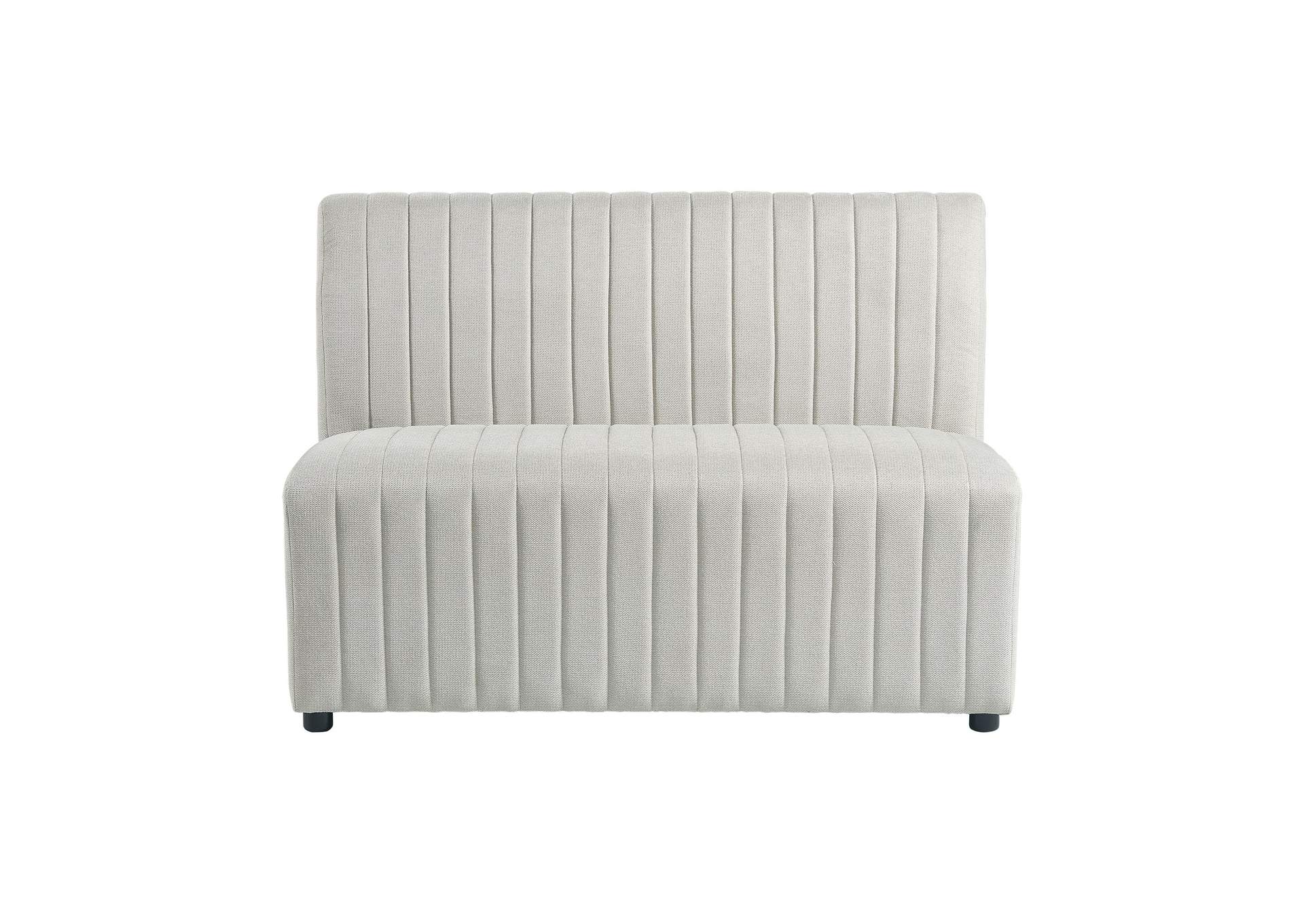 Jemma Upholstered Bench In Beige Linen image 9