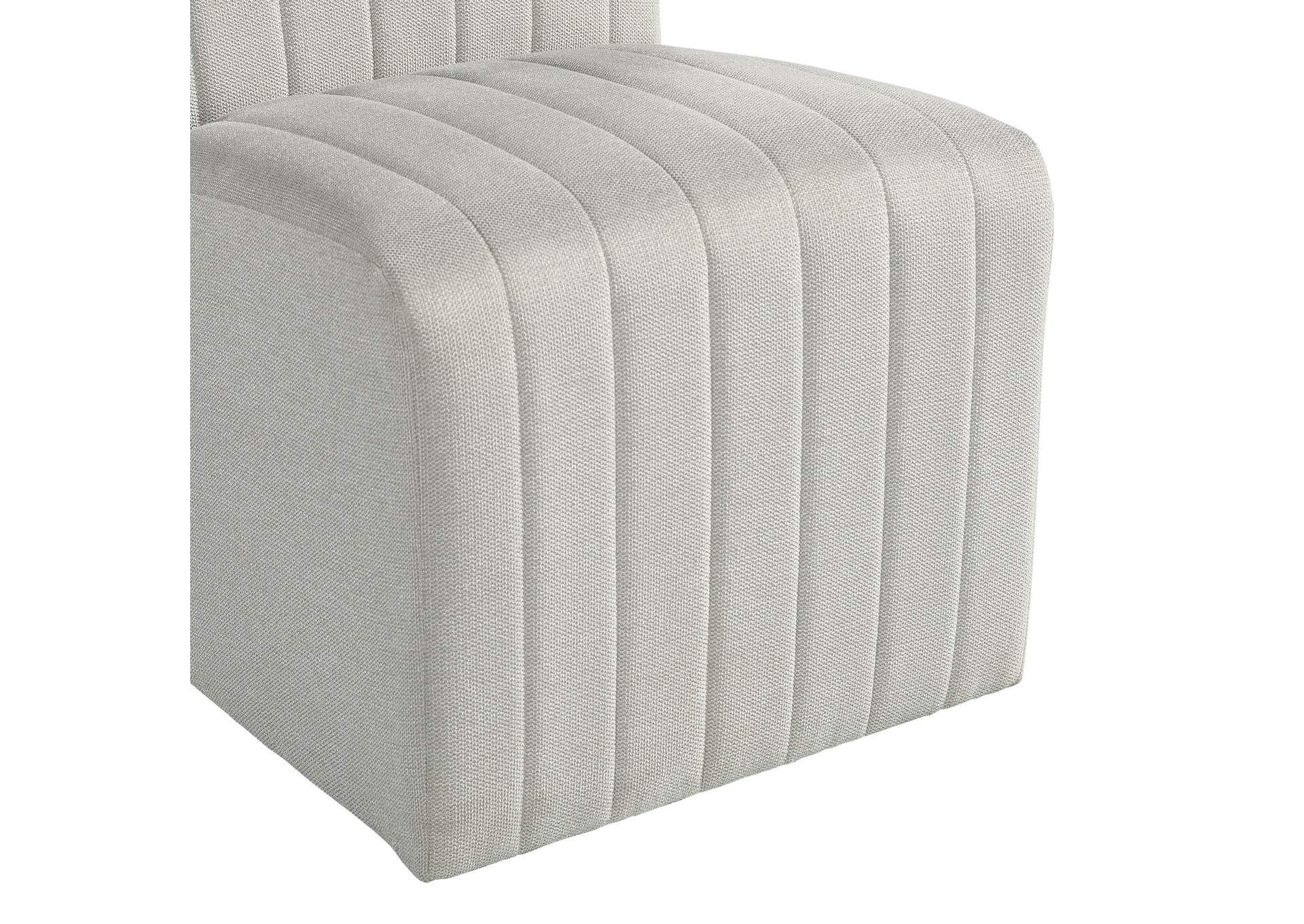 Jemma Upholstered Side Chair In Beige Linen 2 Per Carton image 7