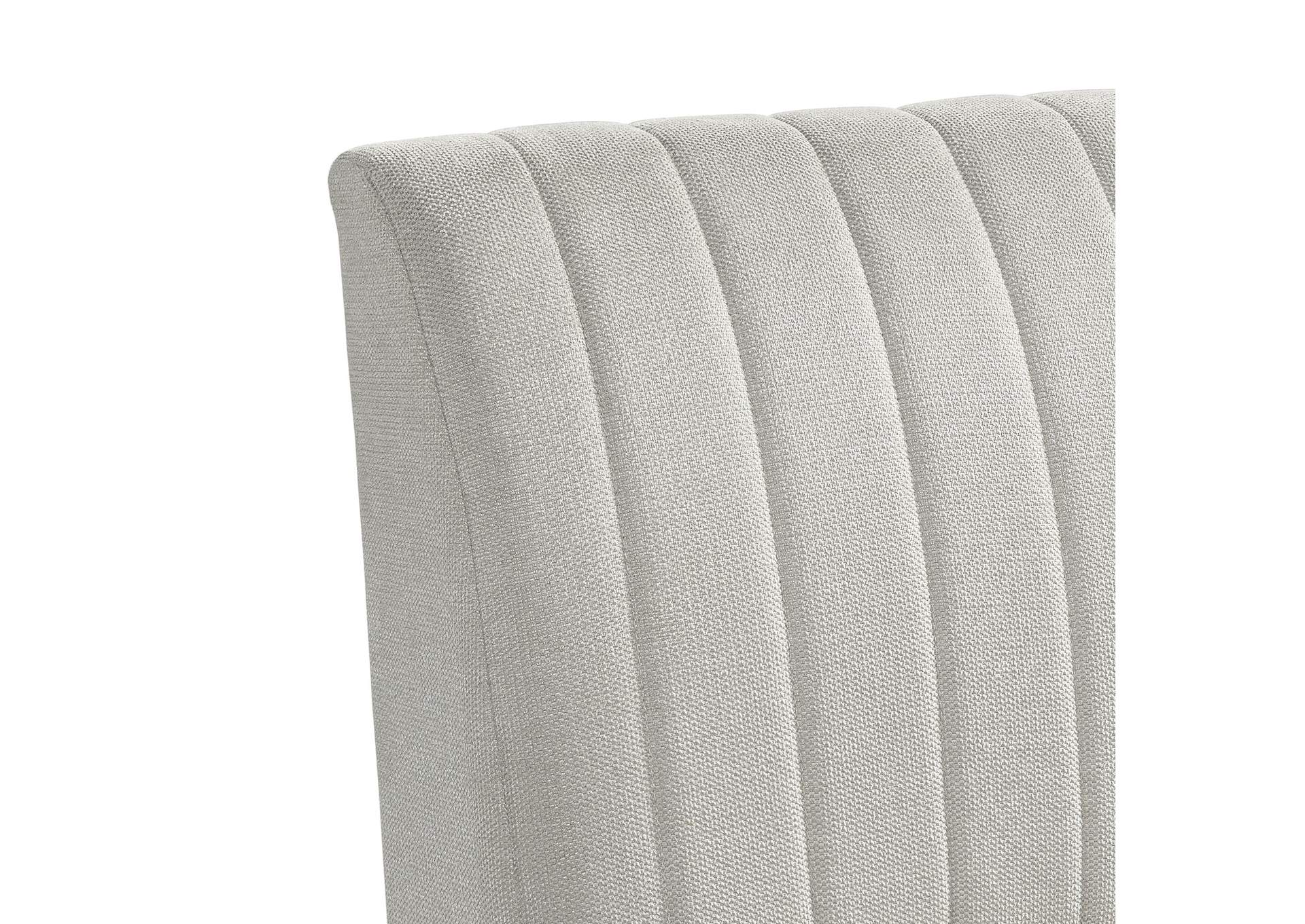 Jemma Upholstered Bench In Beige Linen image 3