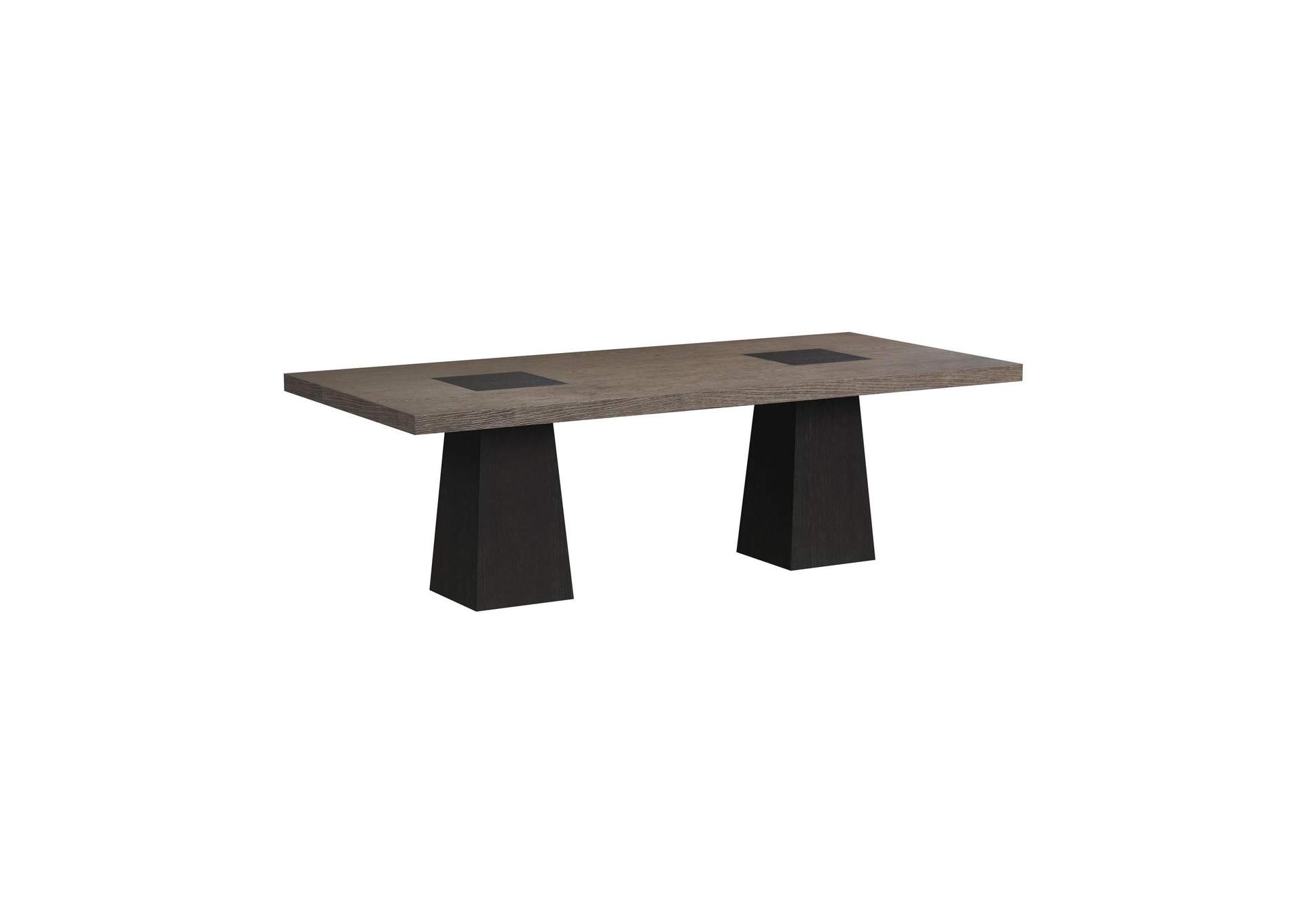 Jemma Rectangular Dining Table In Grey Dark Espresso image 3