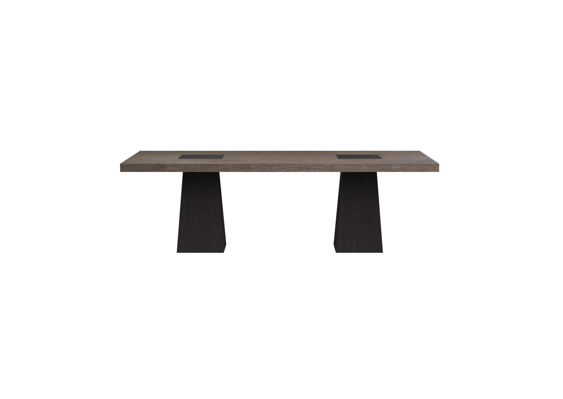 Jemma Rectangular Dining Table In Grey Dark Espresso image 4
