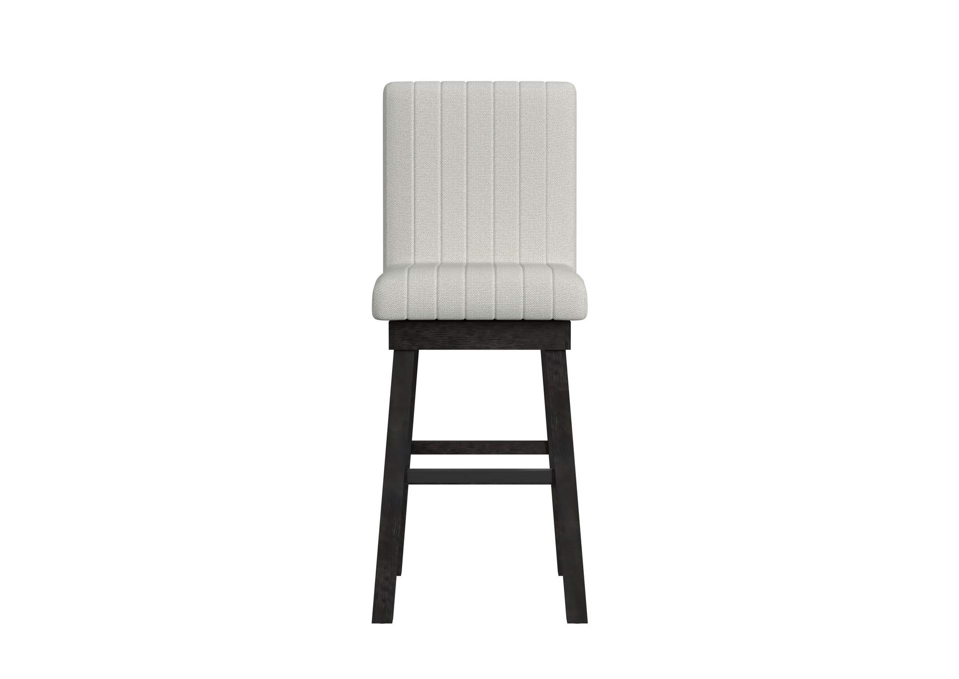 Jemma Swivel Bar Stool With Beige Linen In Dark Espresso 2 Per Carton image 8