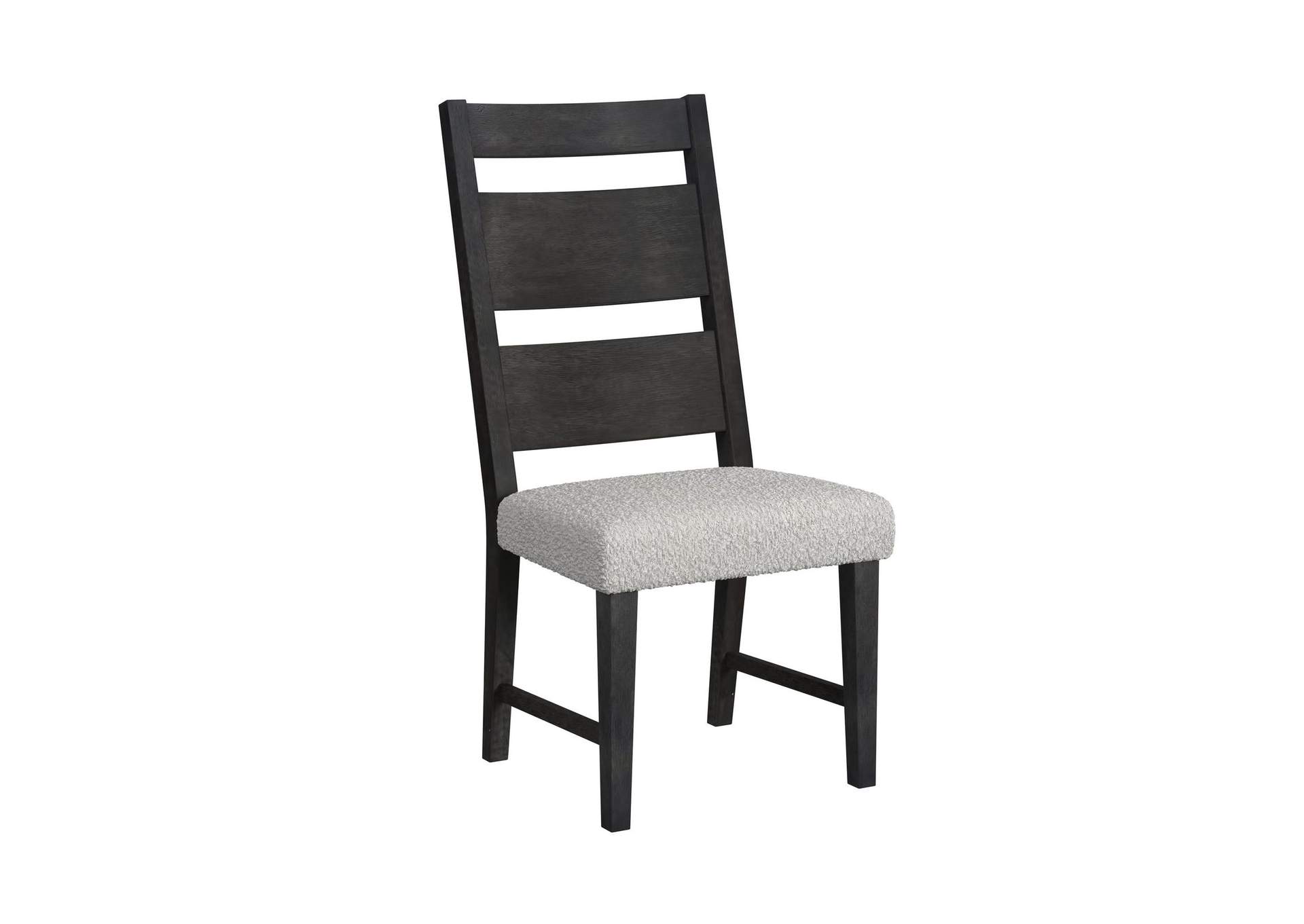 Jemma Wood Back Dining Side Chair With Beige Boucle In Dark Espresso 2 Per Carton image 3