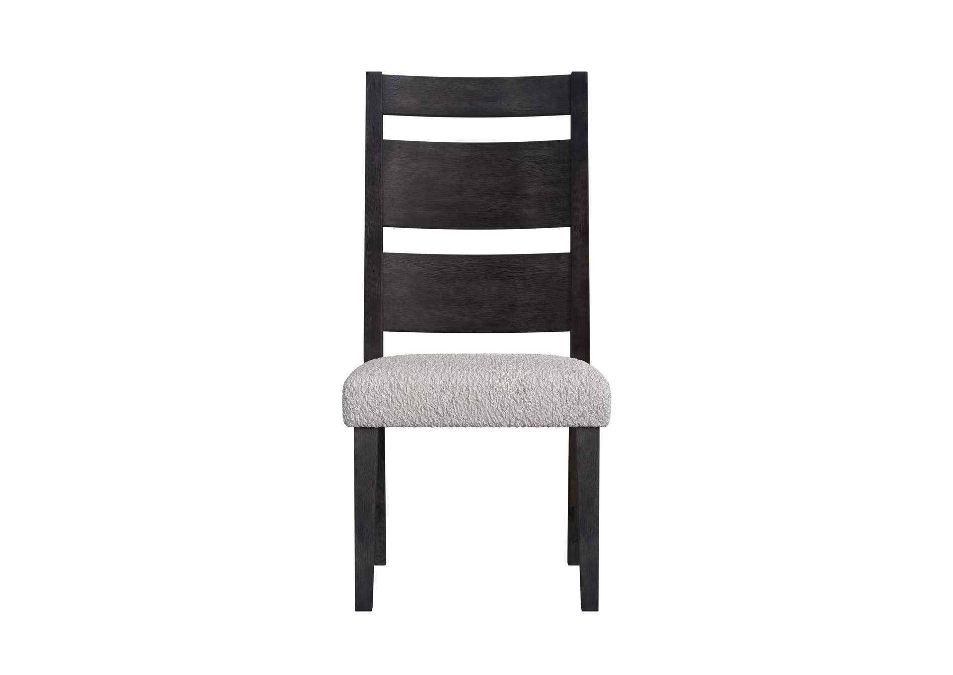 Jemma Wood Back Dining Side Chair With Beige Boucle In Dark Espresso 2 Per Carton image 4