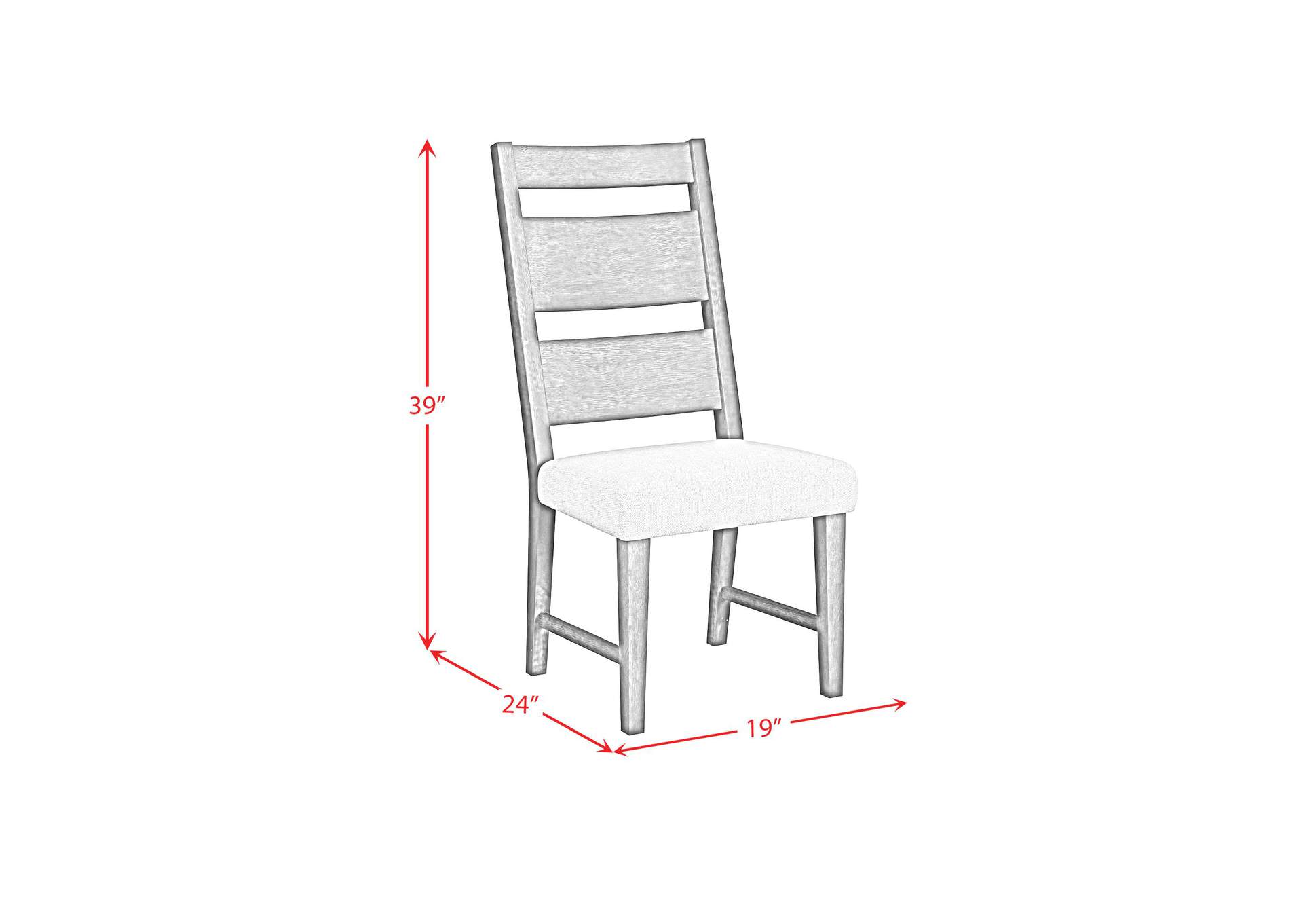 Jemma Wood Back Dining Side Chair With Beige Linen In Dark Espresso 2 Per Carton image 6
