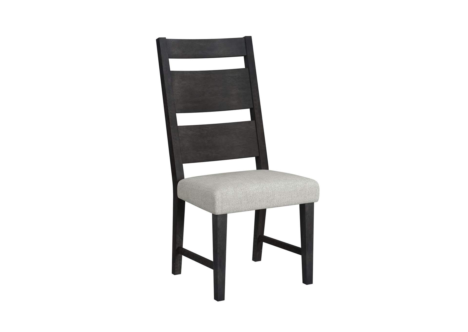 Jemma Wood Back Dining Side Chair With Beige Linen In Dark Espresso 2 Per Carton image 7